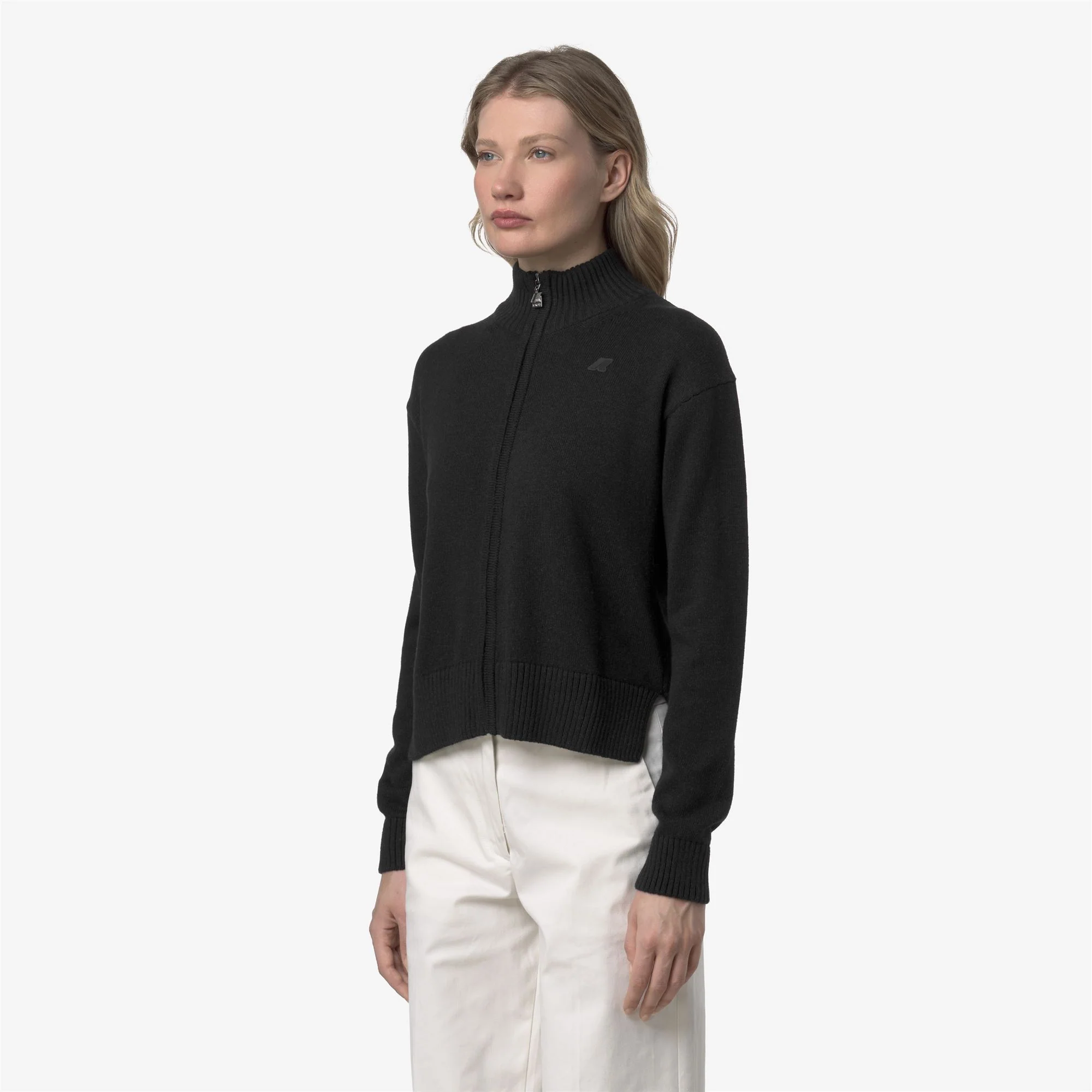 BETINNE COTTON CASHMERE - KNITWEAR - Jacket - Woman - BLACK MEL - Image 2