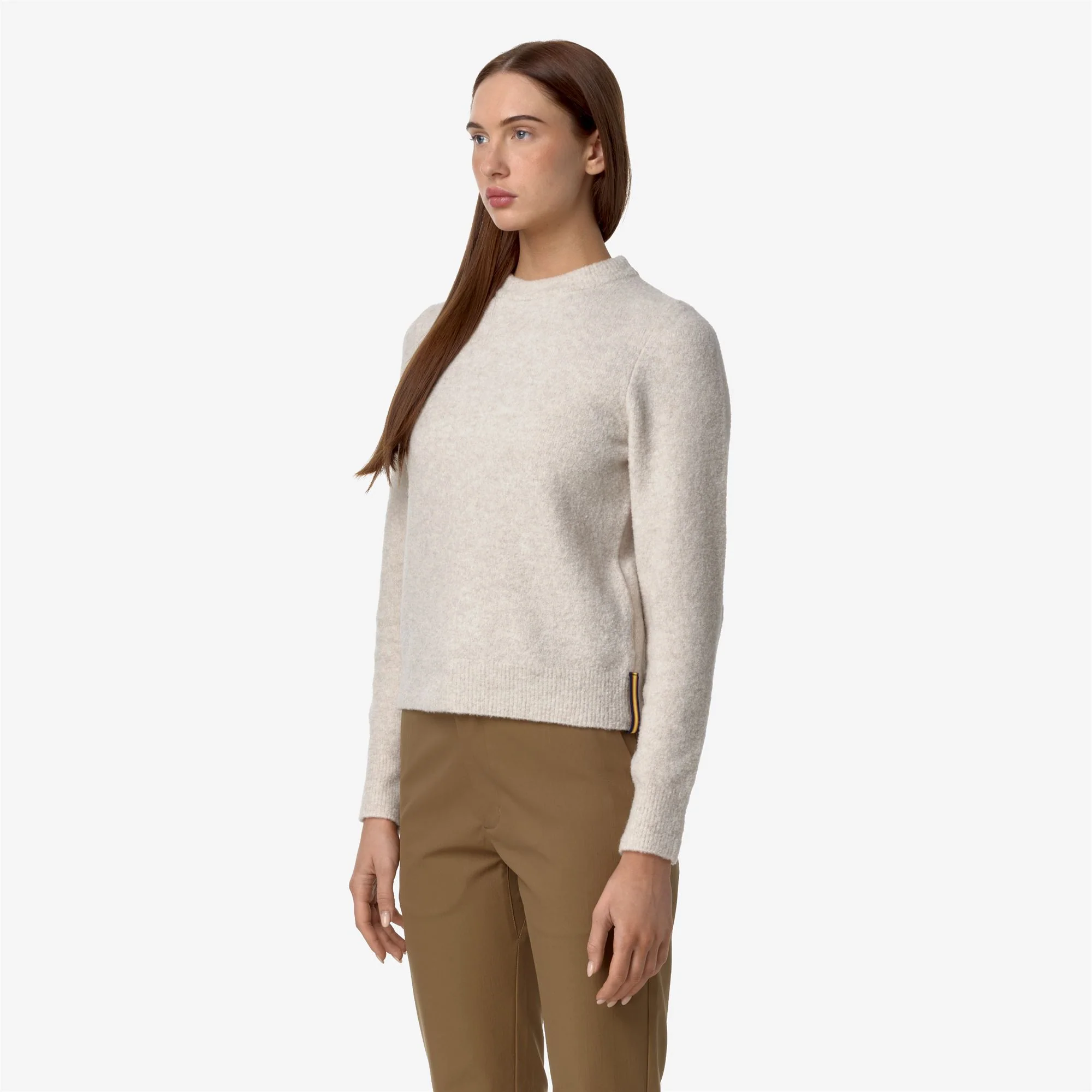 CLARISSE WOOL MERINO BOUCLE - KNITWEAR - Pull Over - Woman - BEIGE MOONBEAM - Image 4