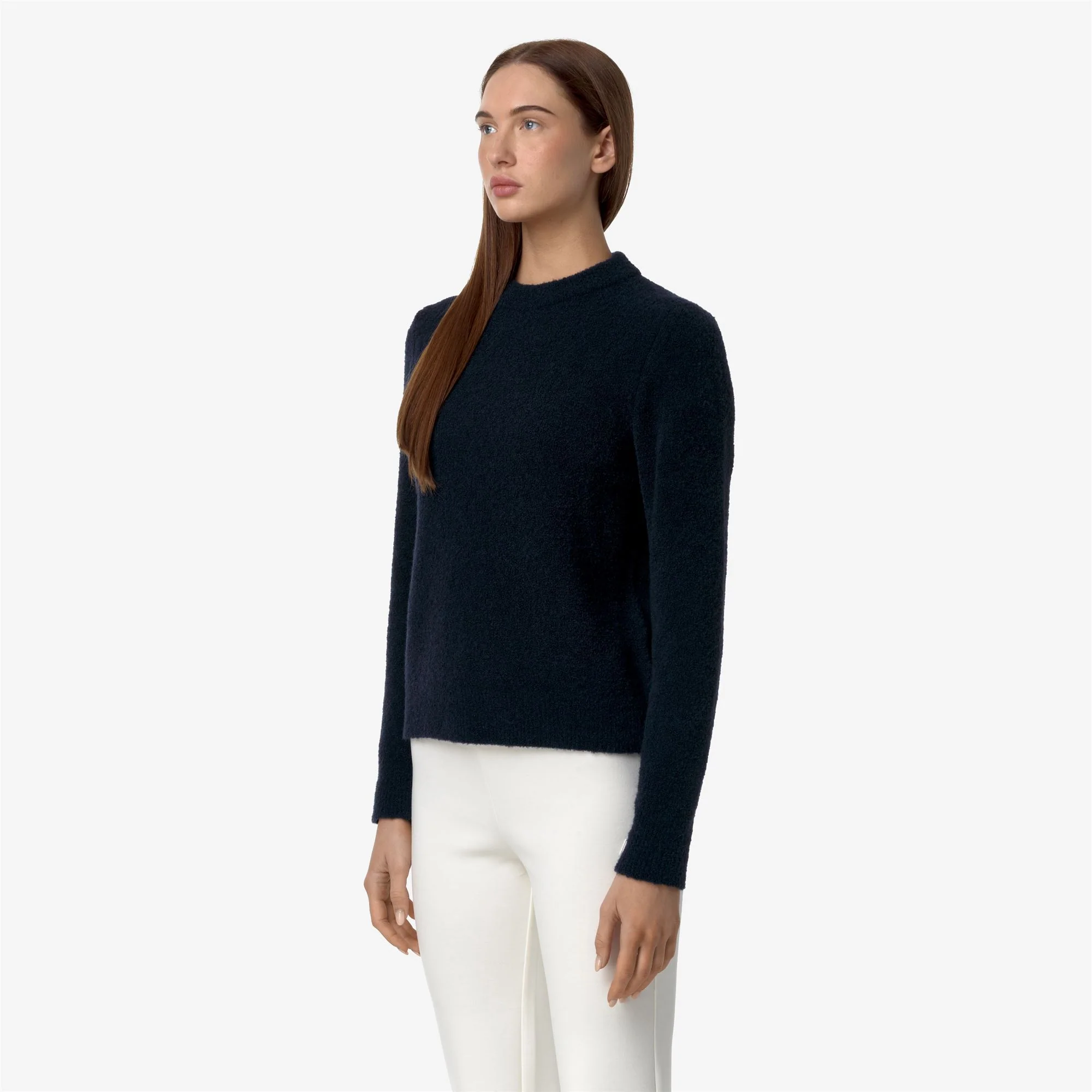 CLARISSE WOOL MERINO BOUCLE - KNITWEAR - Pull Over - Woman - BLUE DEPTH - Image 4