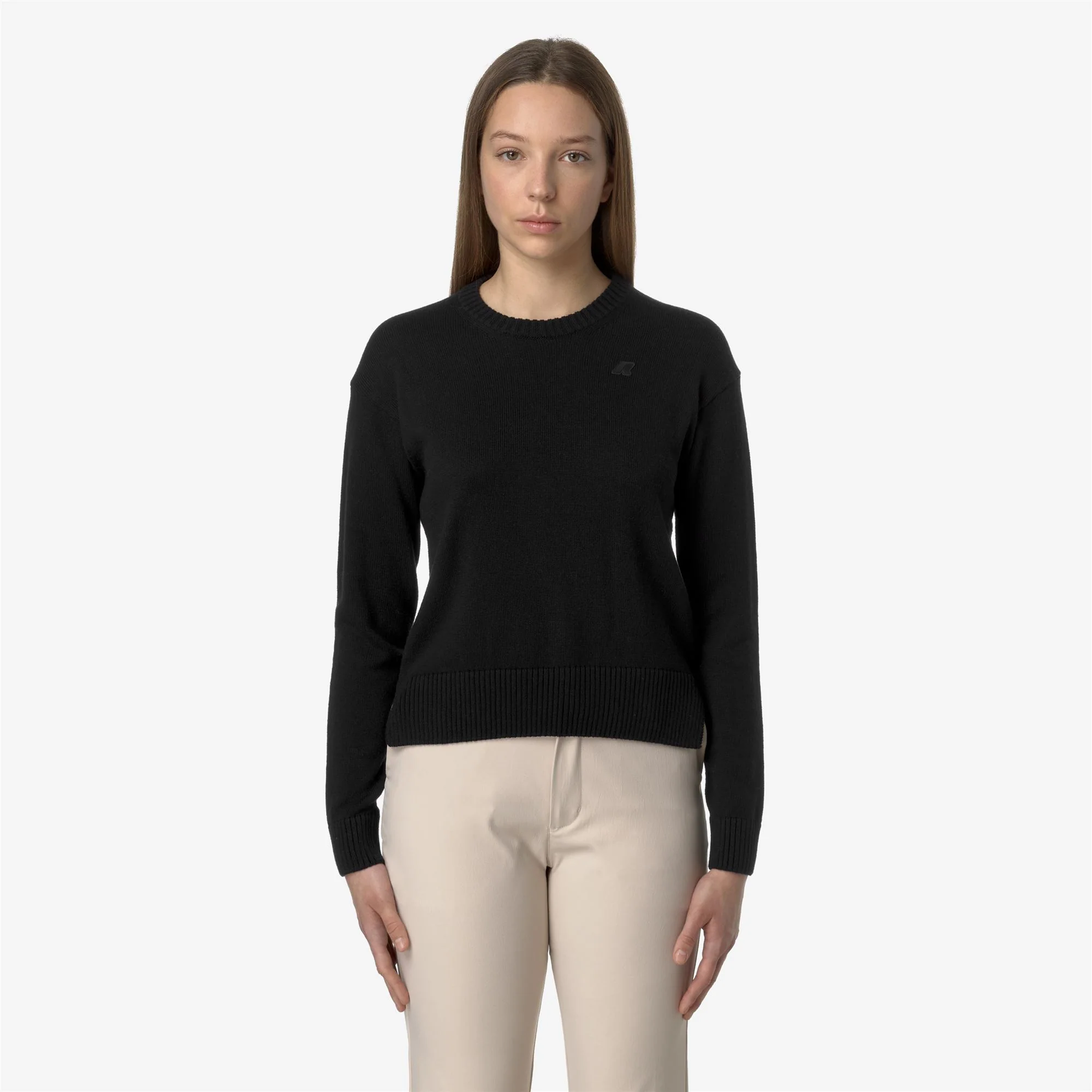 DOMITINE COTTON CASHMERE - KNITWEAR - Pull Over - Woman - BLACK PURE