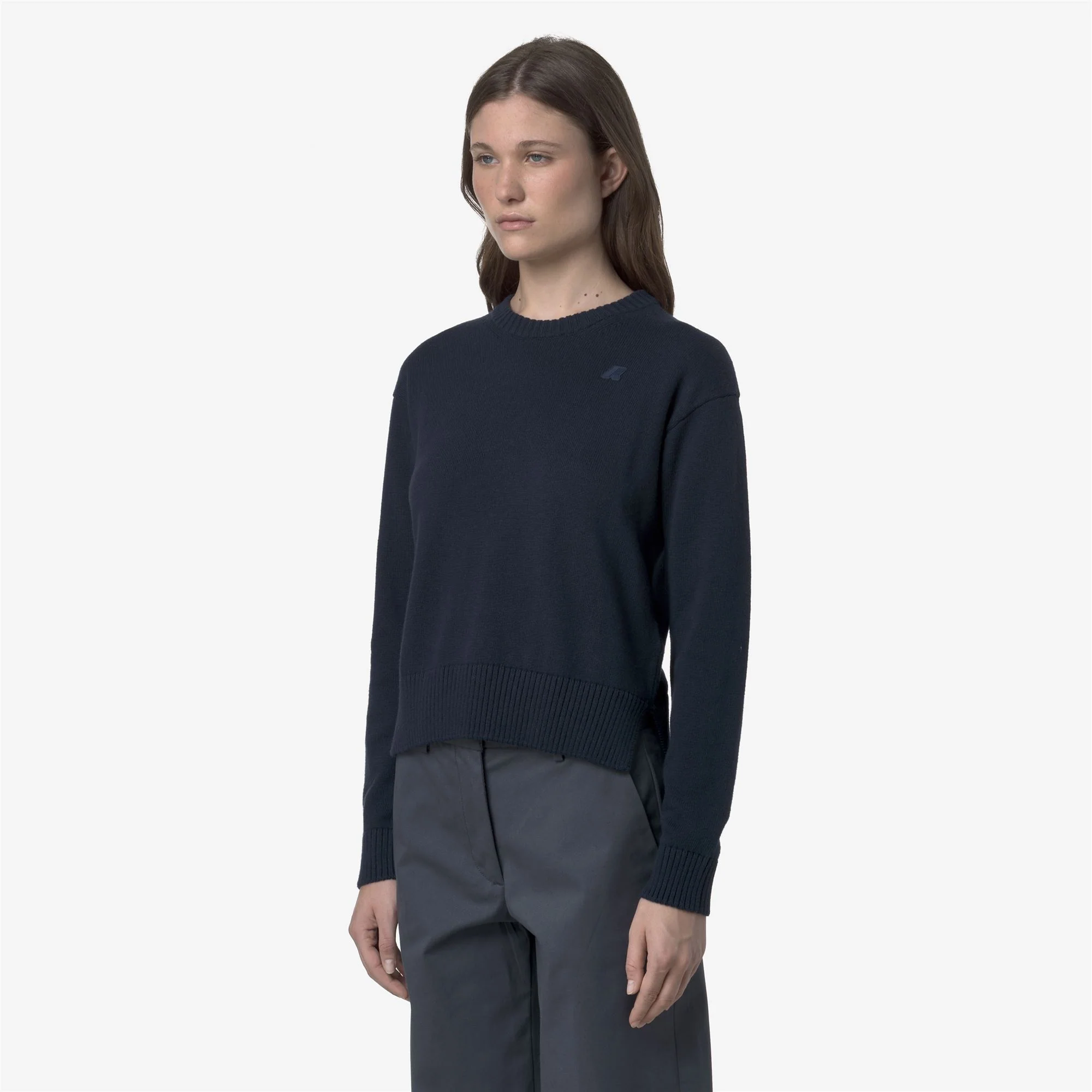 DOMITINE COTTON CASHMERE - KNITWEAR - Pull Over - Woman - BLUE DRESS