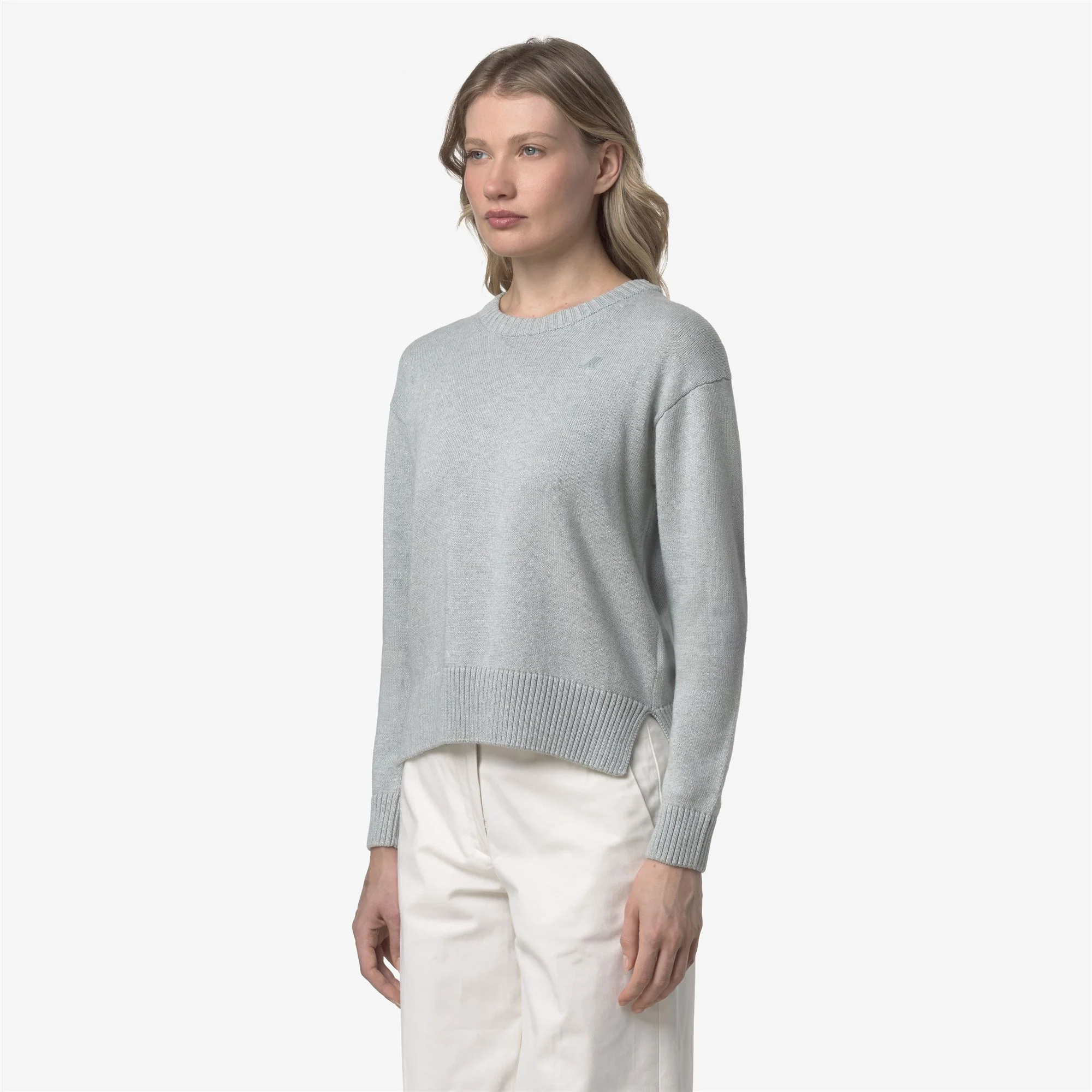 DOMITINE COTTON CASHMERE - KNITWEAR - Pull Over - Woman - GREY GREY MEL
