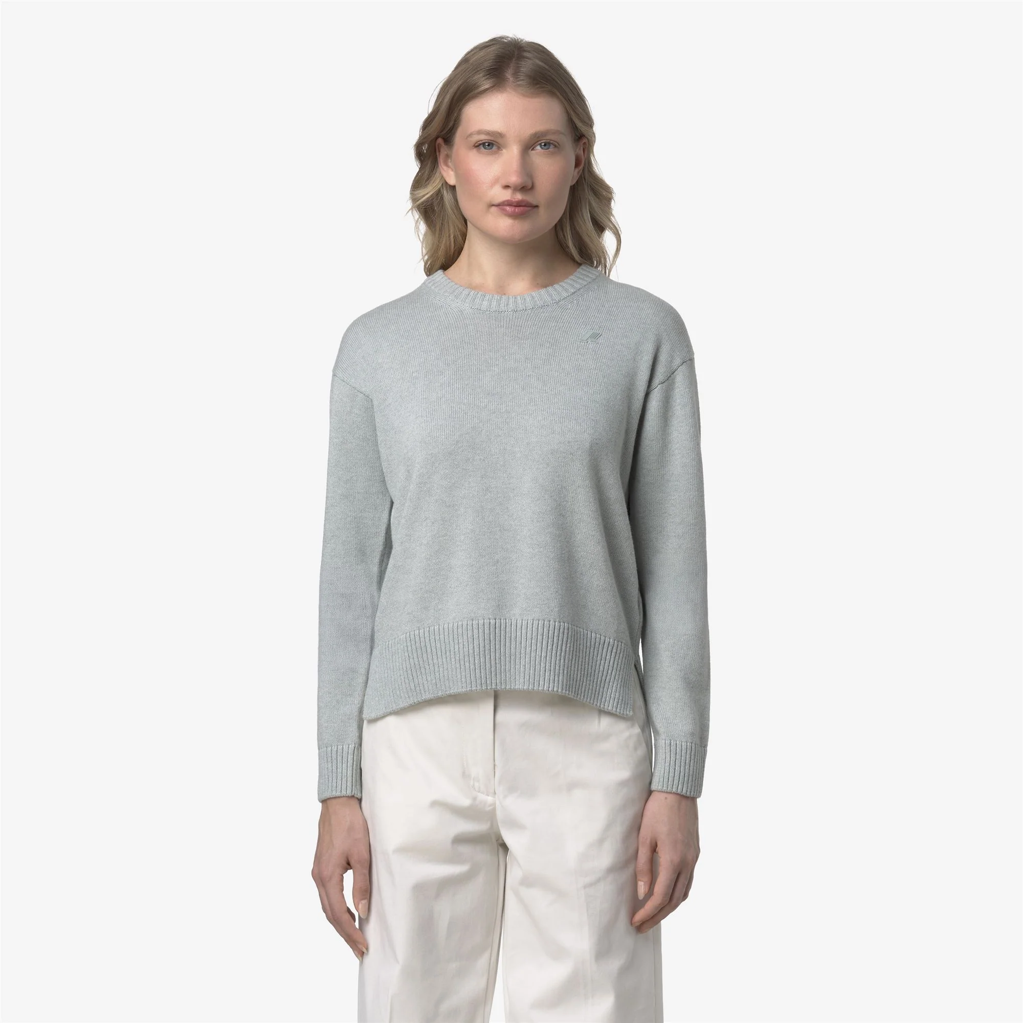 DOMITINE COTTON CASHMERE - KNITWEAR - Pull Over - Woman - GREY GREY MEL - Image 3