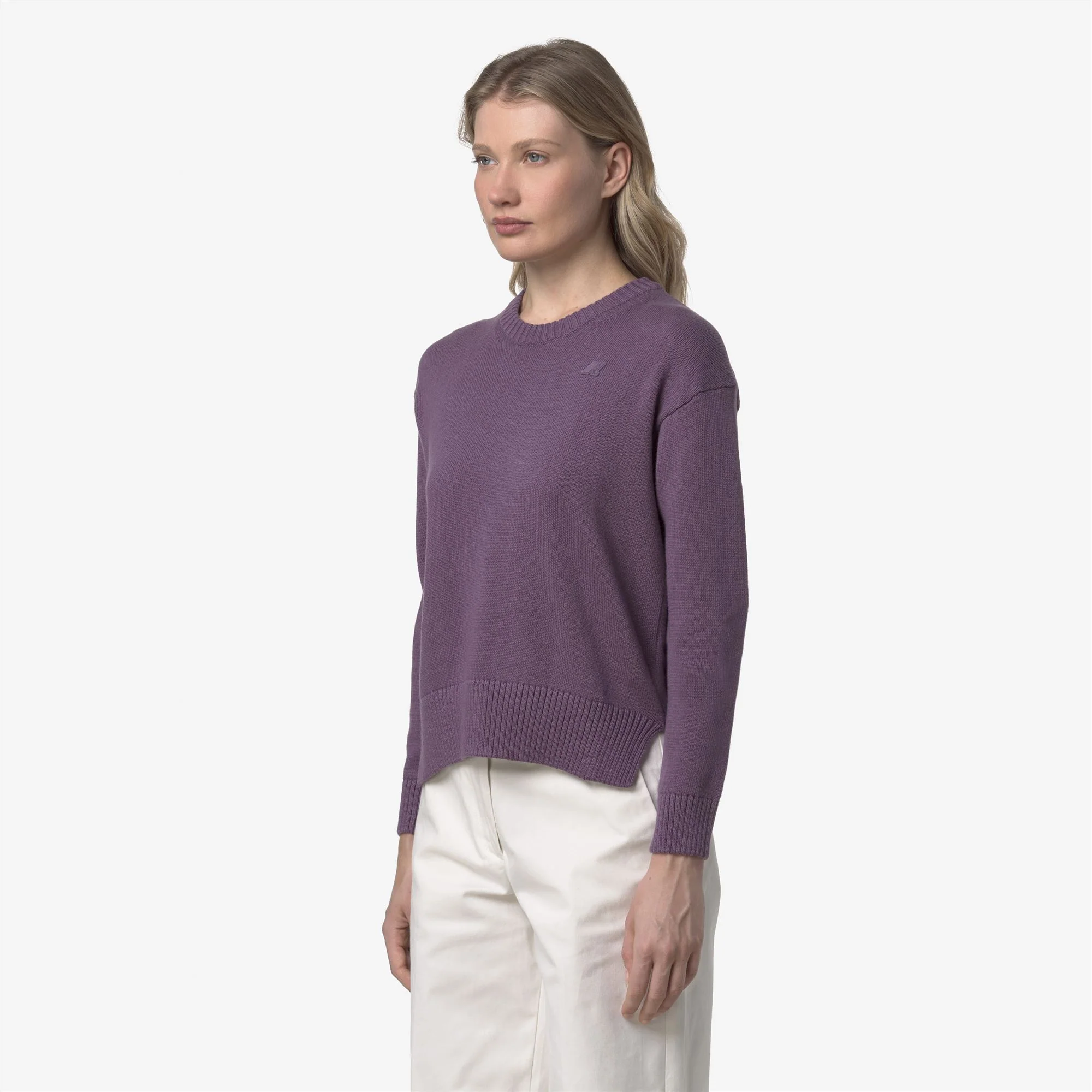 DOMITINE COTTON CASHMERE - KNITWEAR - Pull Over - Woman - VIOLET DK - Image 3