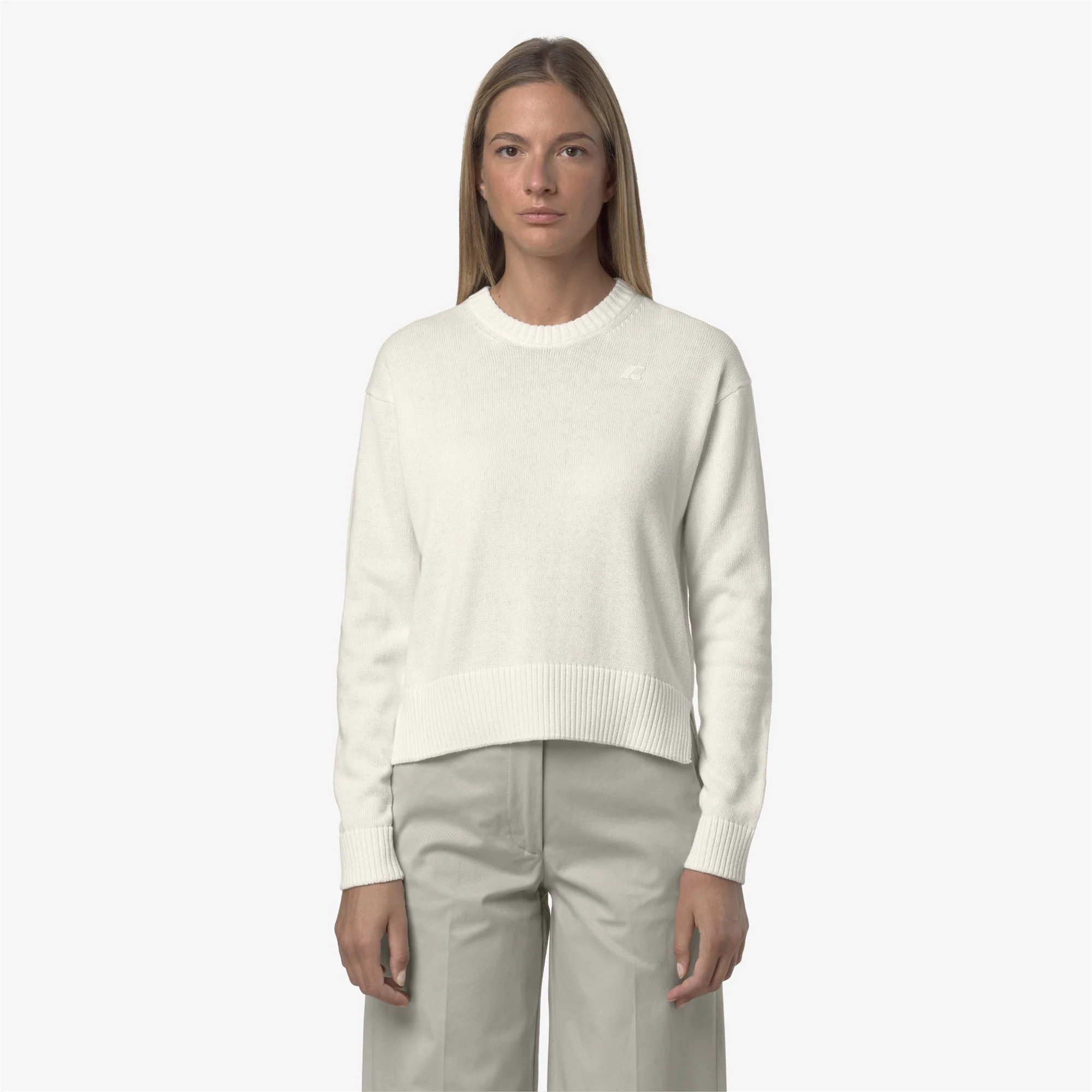 DOMITINE COTTON CASHMERE - KNITWEAR - Pull Over - Woman - WHITE GARDENIA - Image 3