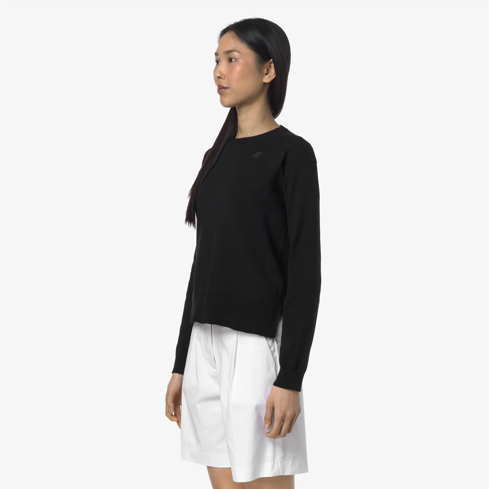 DOMITINE COTTON PS - KNITWEAR - Pull Over - Woman - BLACK PURE - Image 4