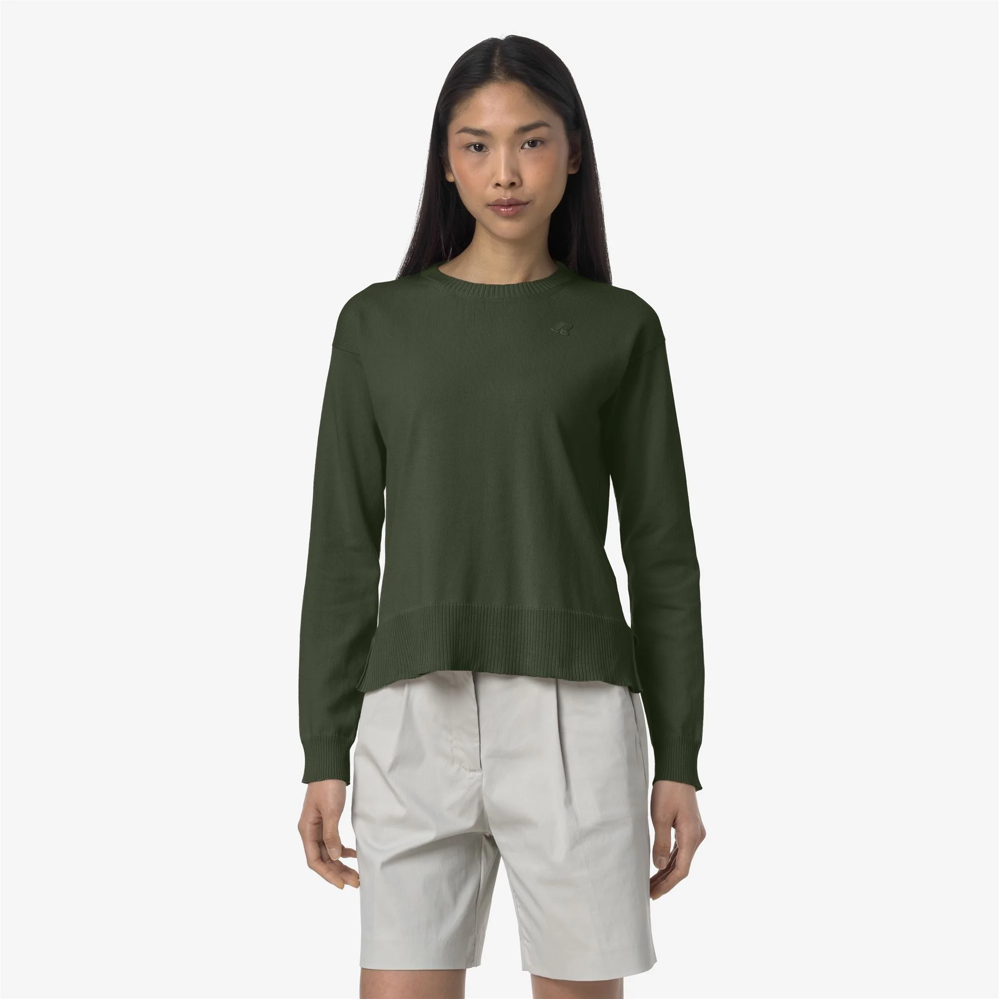 DOMITINE COTTON PS - KNITWEAR - Pull Over - Woman - GREEN AFRICA