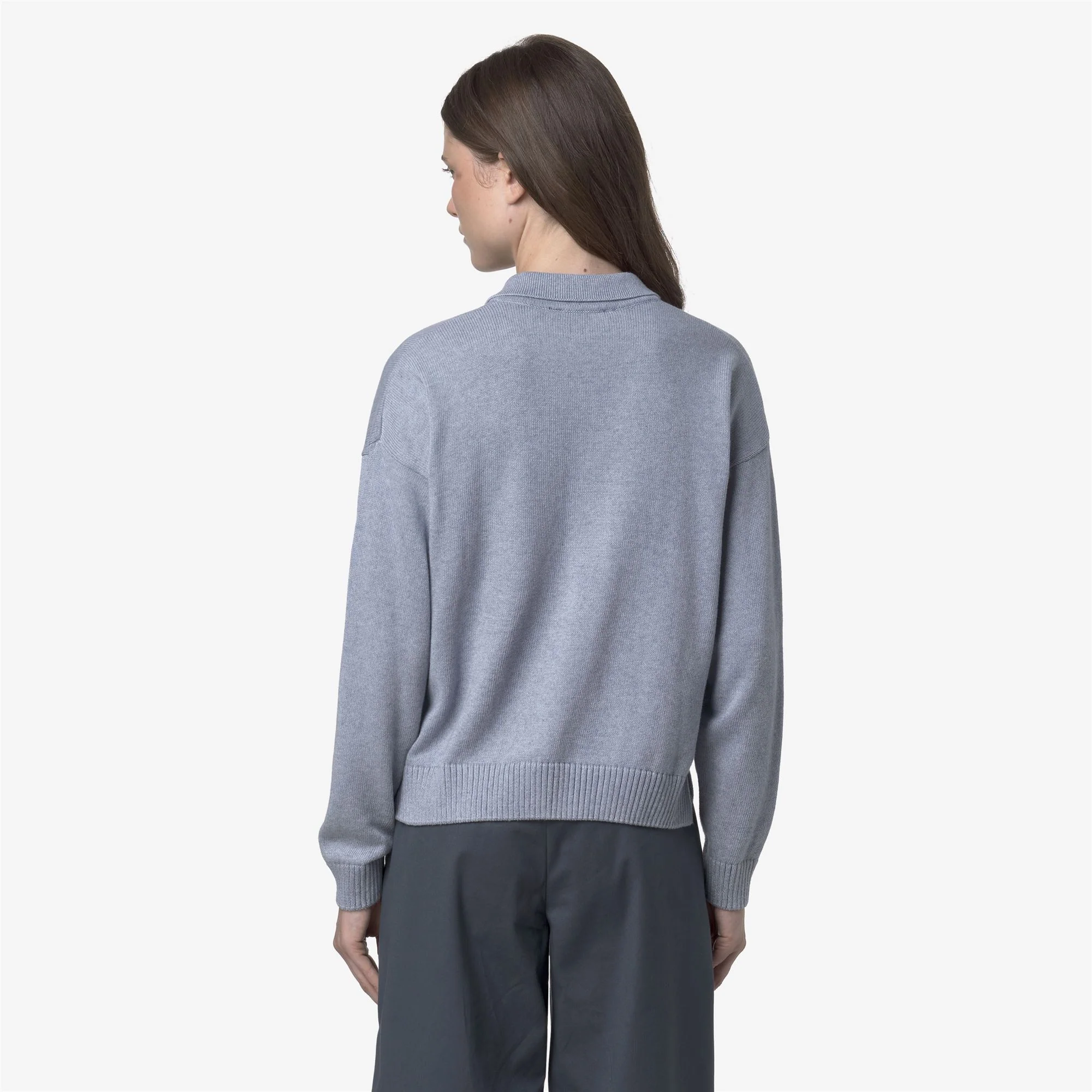 GRAMARNIER COTTON CASHMERE AF - KNITWEAR - Pull Over - Woman - AZURE MEL - Image 5