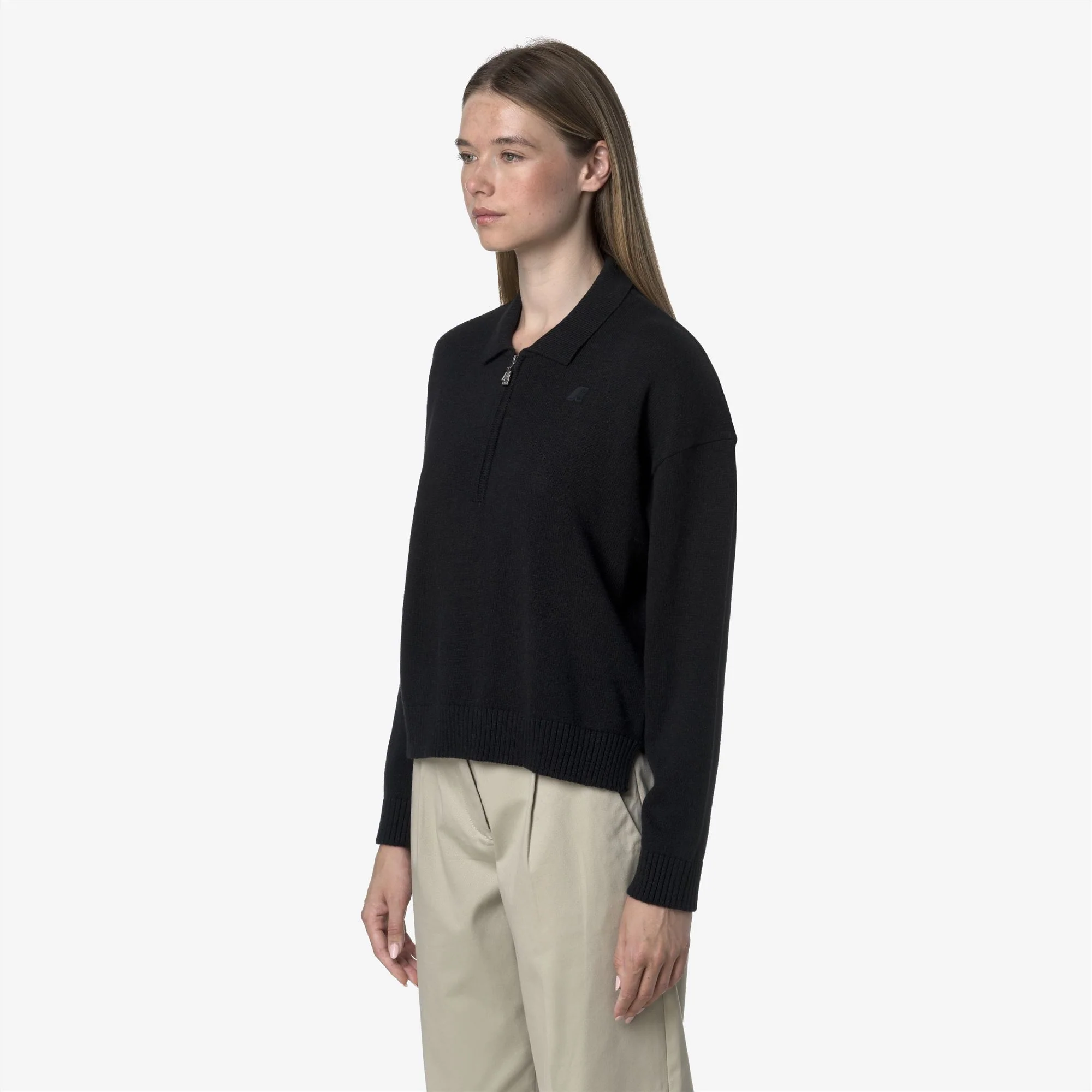 GRAMARNIER COTTON CASHMERE AF - KNITWEAR - Pull Over - Woman - BLACK MEL - Image 4