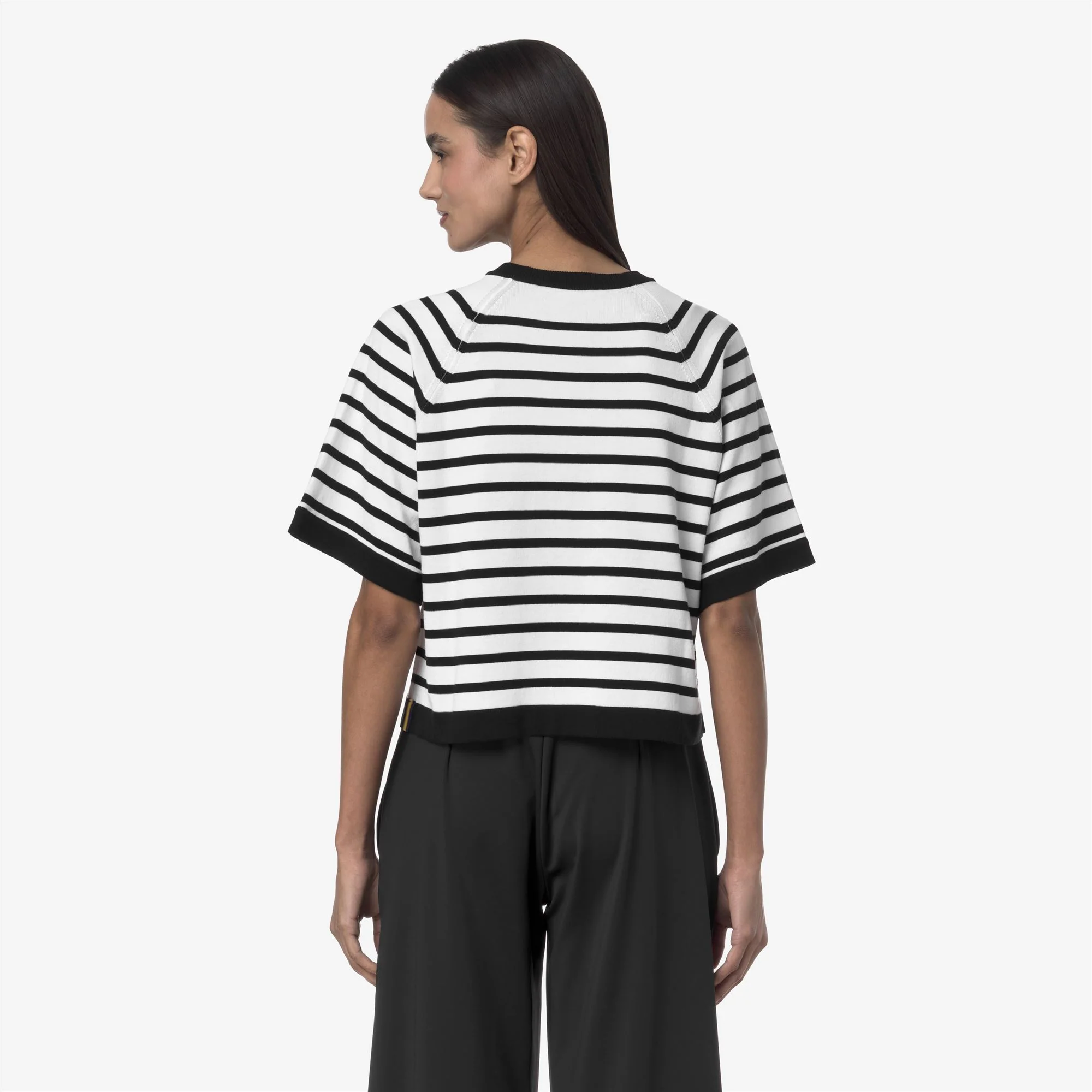 MAROL STRIPES - KNITWEAR - Pull Over - Woman - WHITE-BLACK PURE - Image 5