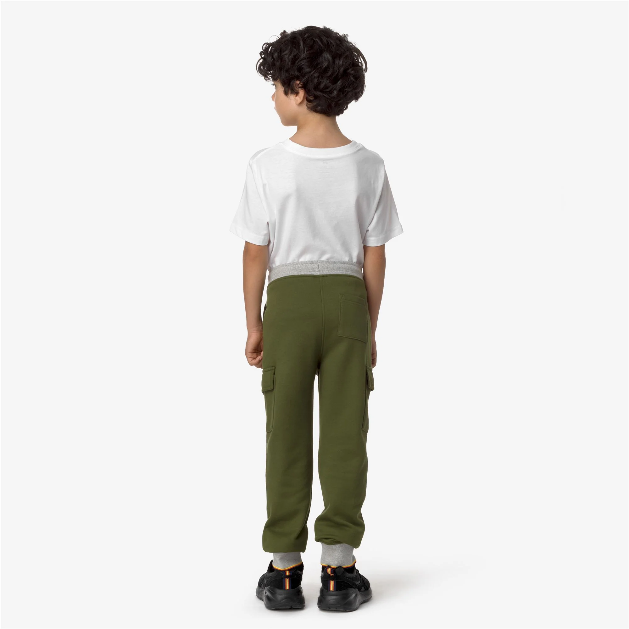 P. MICK STRIPES - Pants - Sport Trousers - Boy - GREEN CYPRESS