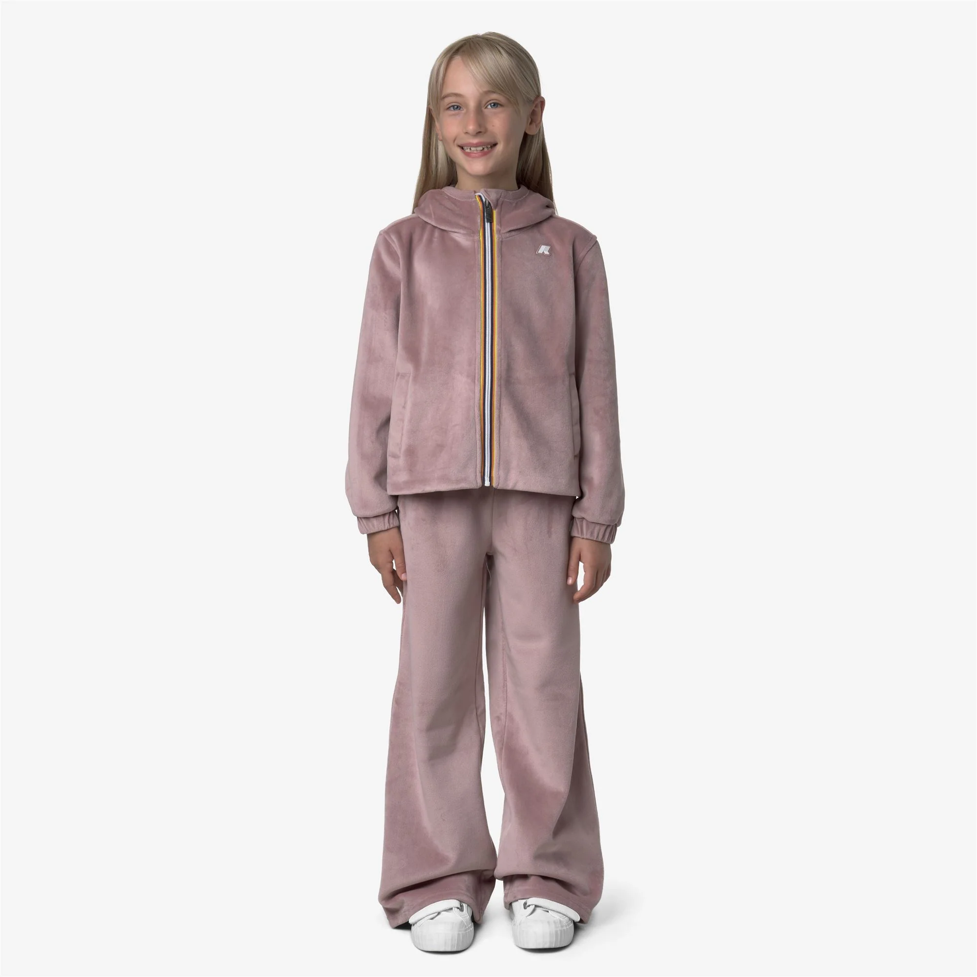 P. JENNY VELOUR POLAR - Pants - Sport Trousers - Girl - ROSE PINKISH-GREEN BLACKISH - Image 5