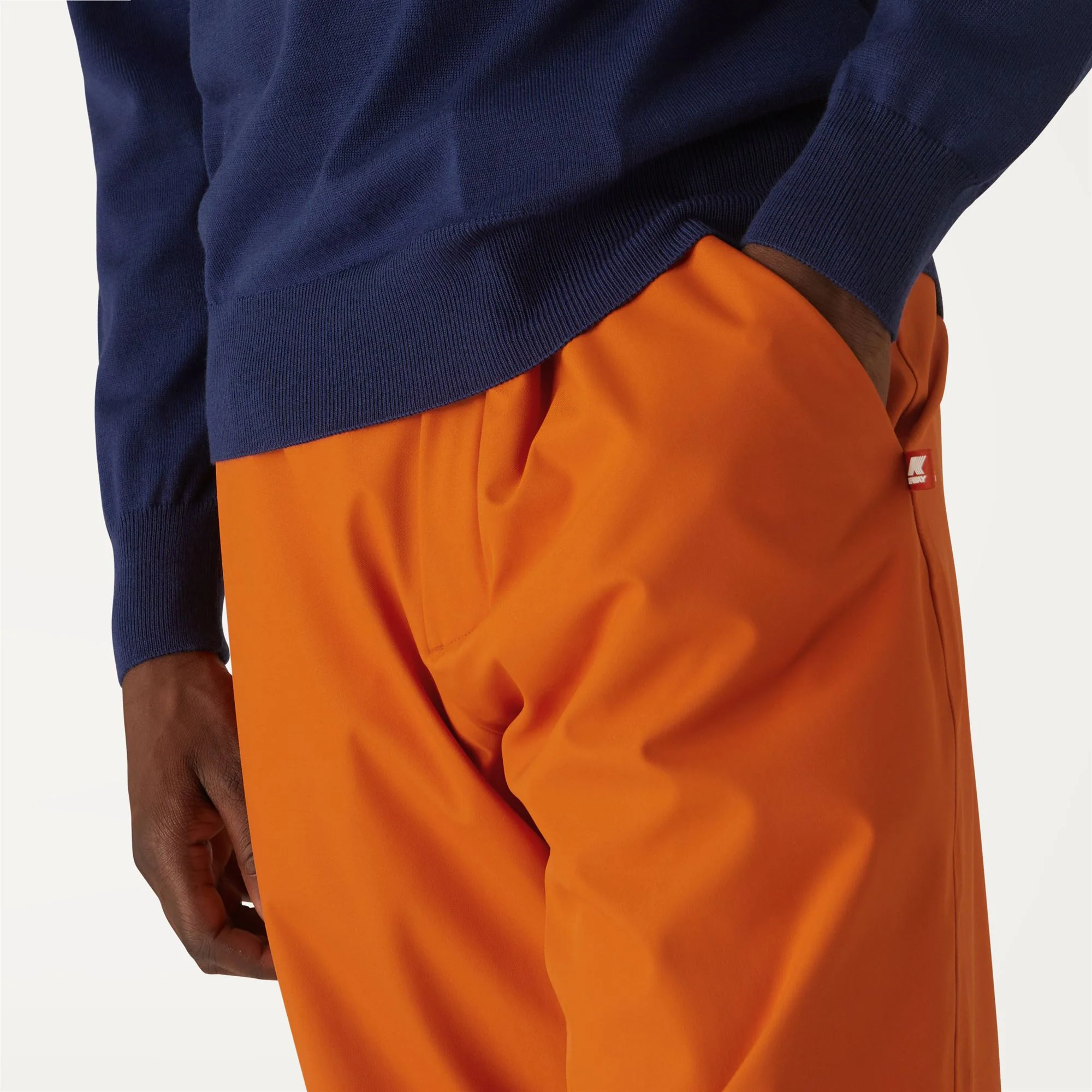 Noe Micro Twill - Pants - Sport Trousers - Unisex - ORANGE RUST - Image 3