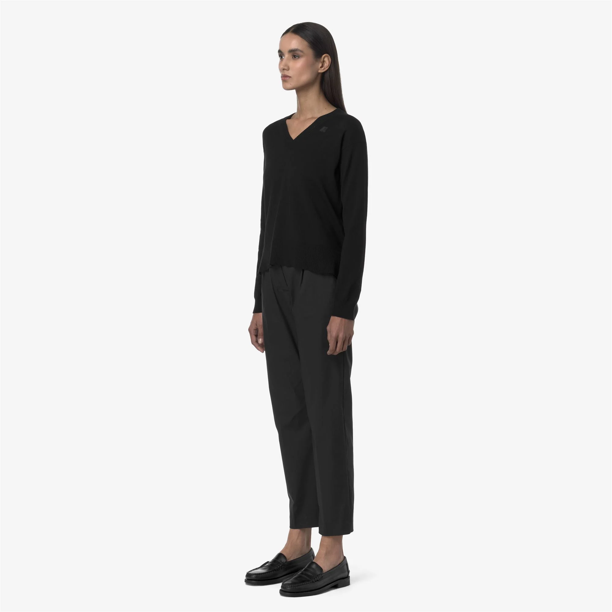 EYRE TWILL TECH - Pants - CHINO - Woman - BLACK PURE