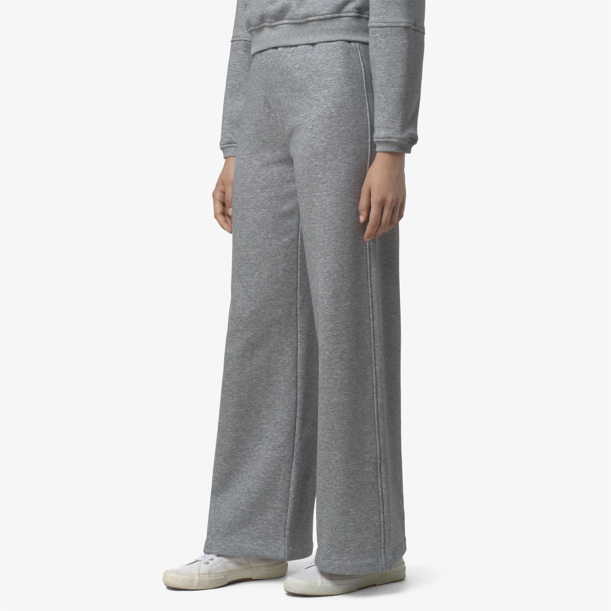 LOYRE BRUSHED PC - Pants - Sport Trousers - Woman - GREY MELANGE MID - Image 3