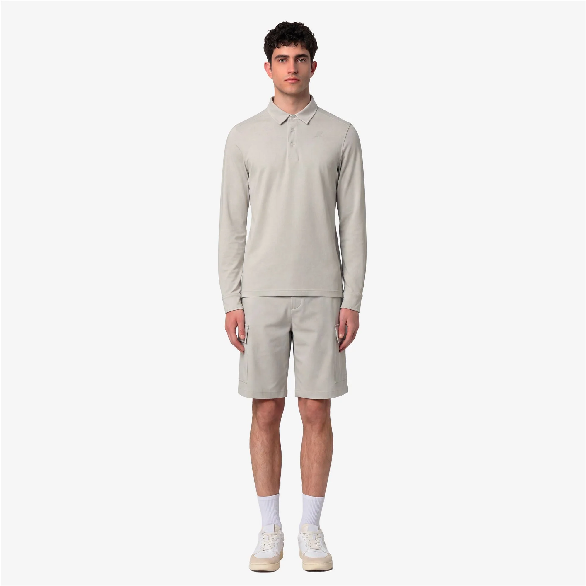 TIBOR LT STRETCH JERSEY SLIM - Polo Shirts - Polo - Man - BEIGE LT