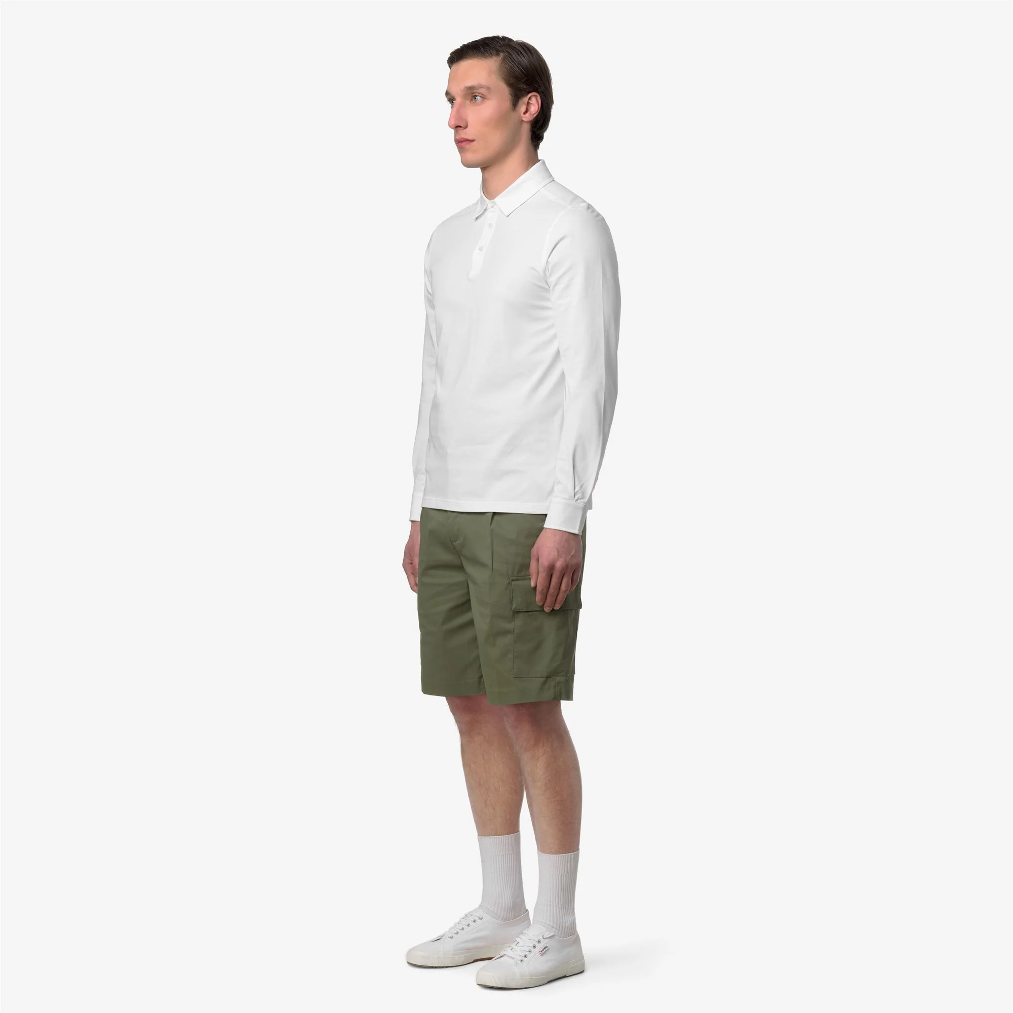 TIBOR LT STRETCH JERSEY SLIM - Polo Shirts - Polo - Man - WHITE - Image 3