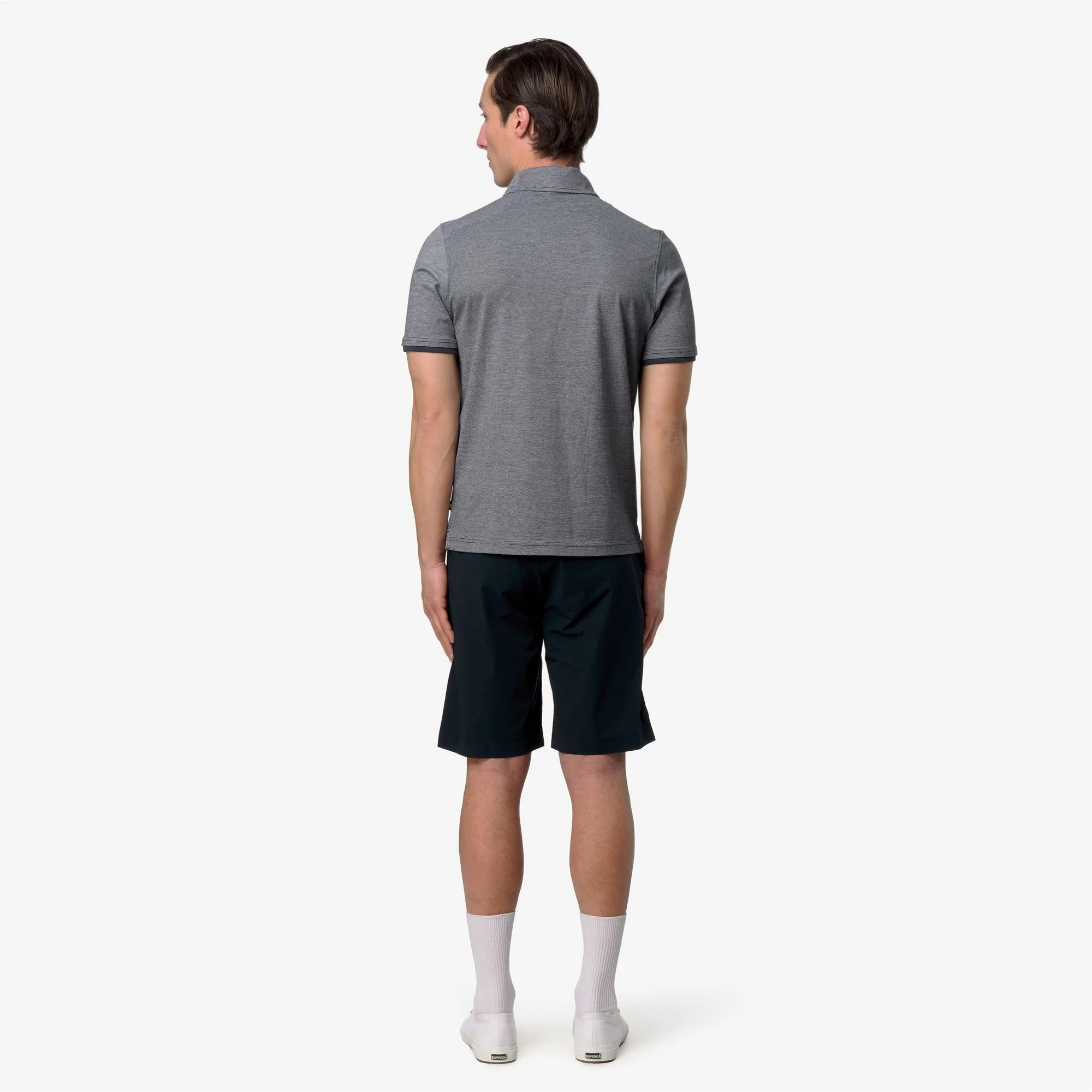 VINCELLE STRETCH CO STRIPES - Polo Shirts - Polo - Man - BLUE-NATURAL STRIPES