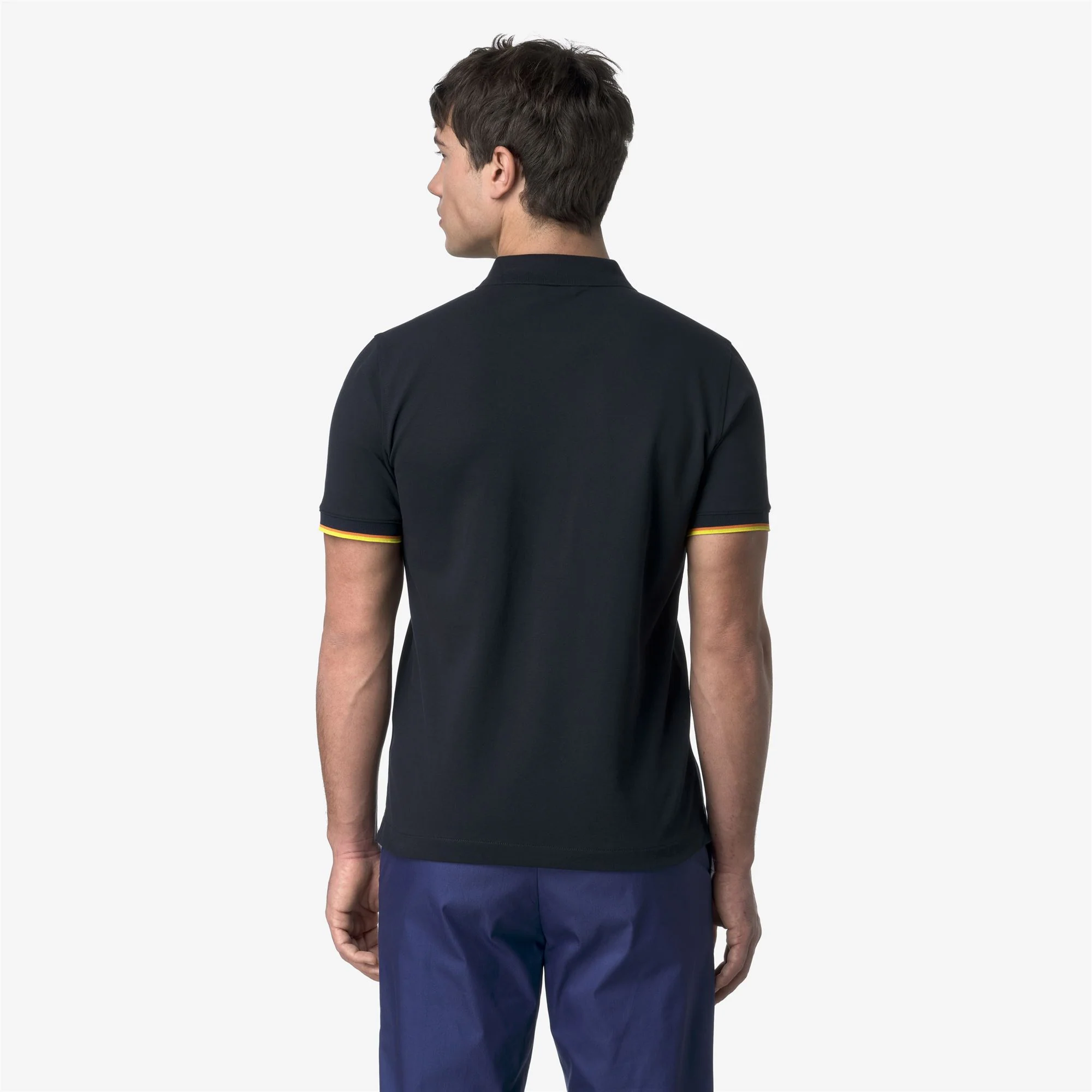 VINCENT PIQUE SLIM - Polo Shirts - Polo - Man - BLUE DEPTH - Image 4