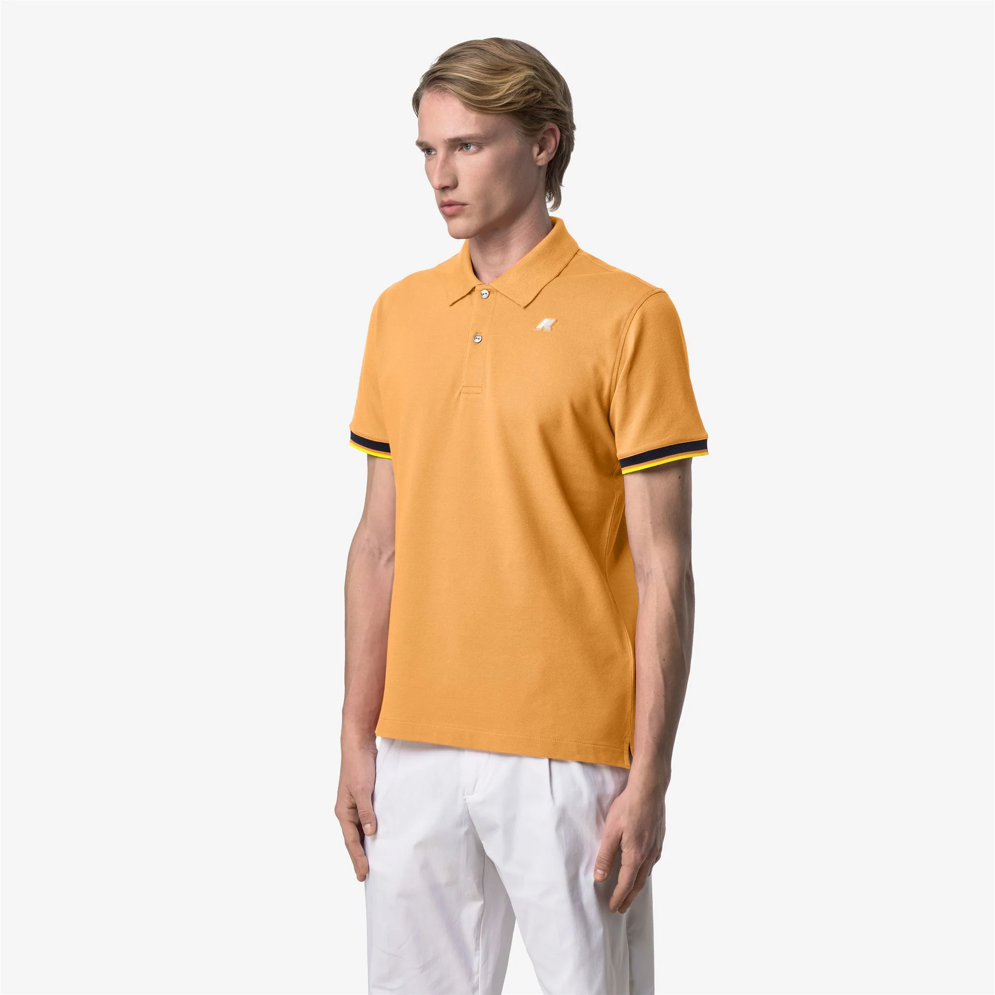 VINCENT PIQUE SLIM - Polo Shirts - Polo - Man - ORANGE AMBER - Image 4
