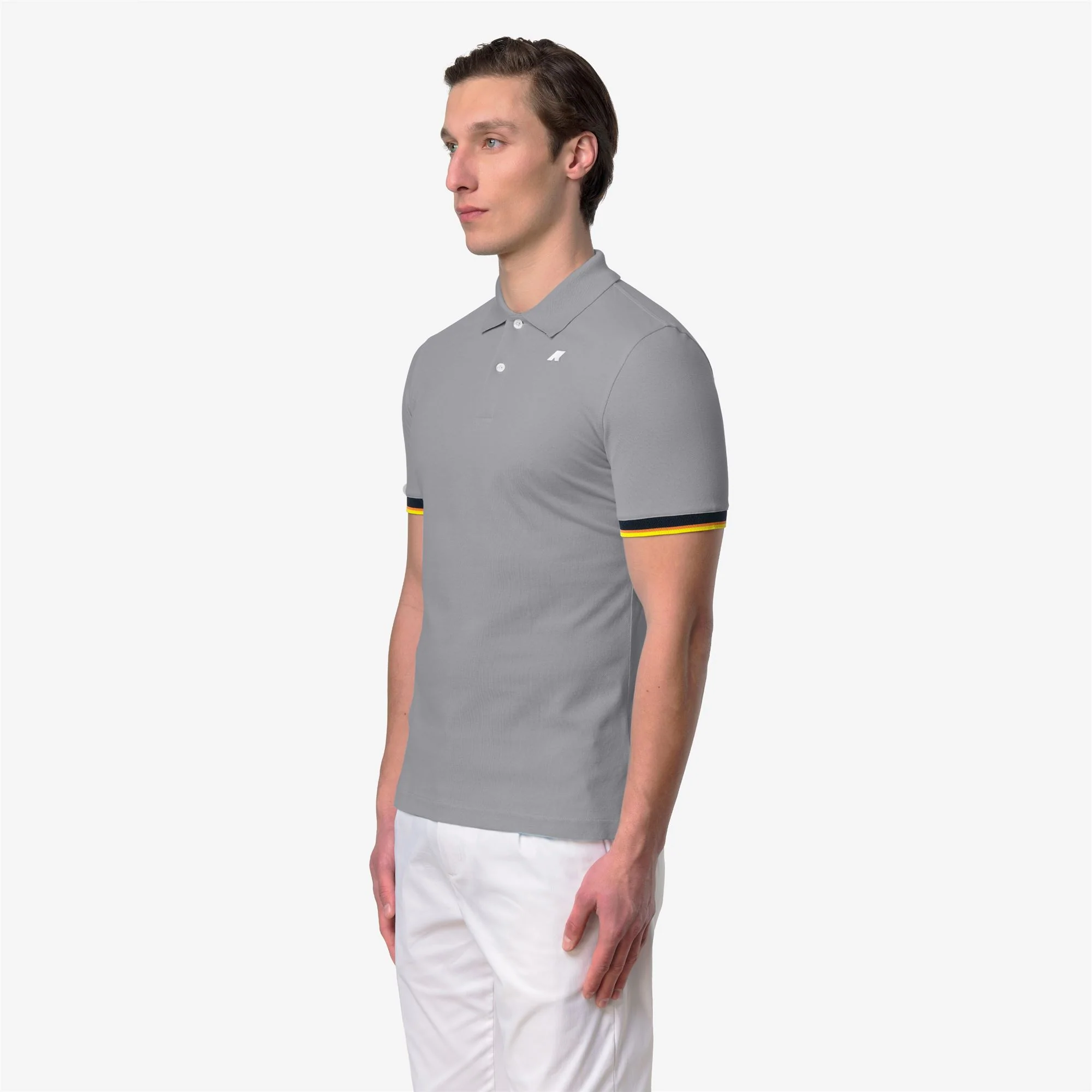 VINCENT PIQUE SLIM - Polo Shirts - Polo - Man - GREY FROST - Image 3
