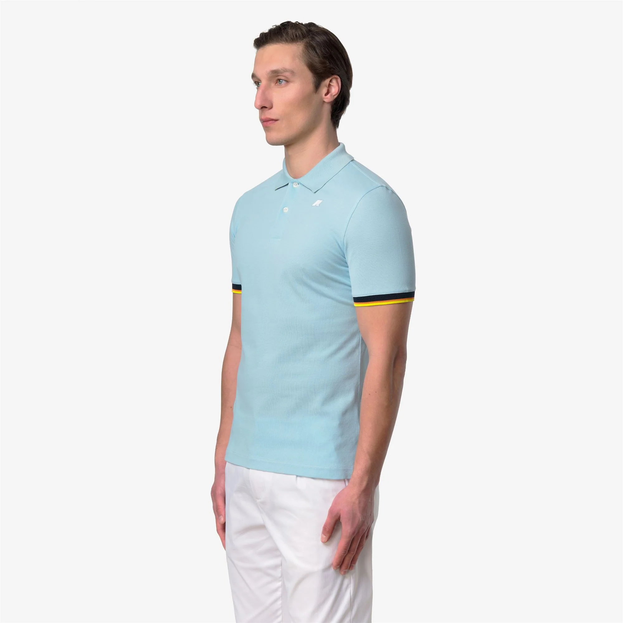 VINCENT PIQUE SLIM - Polo Shirts - Polo - Man - BLUE DREAM - Image 3