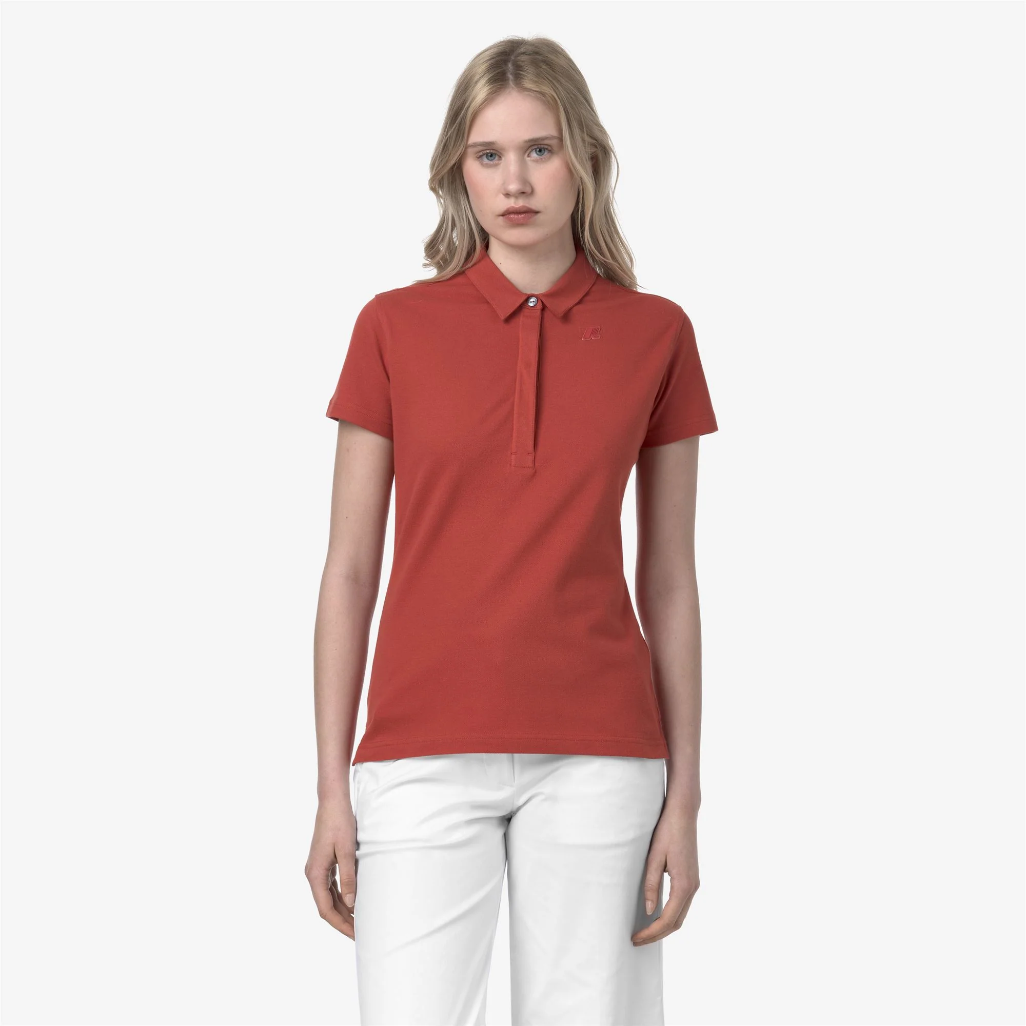 AMEDEA PIQUE SLIM - Polo Shirts - Polo - Woman - RED JASPER - Image 2