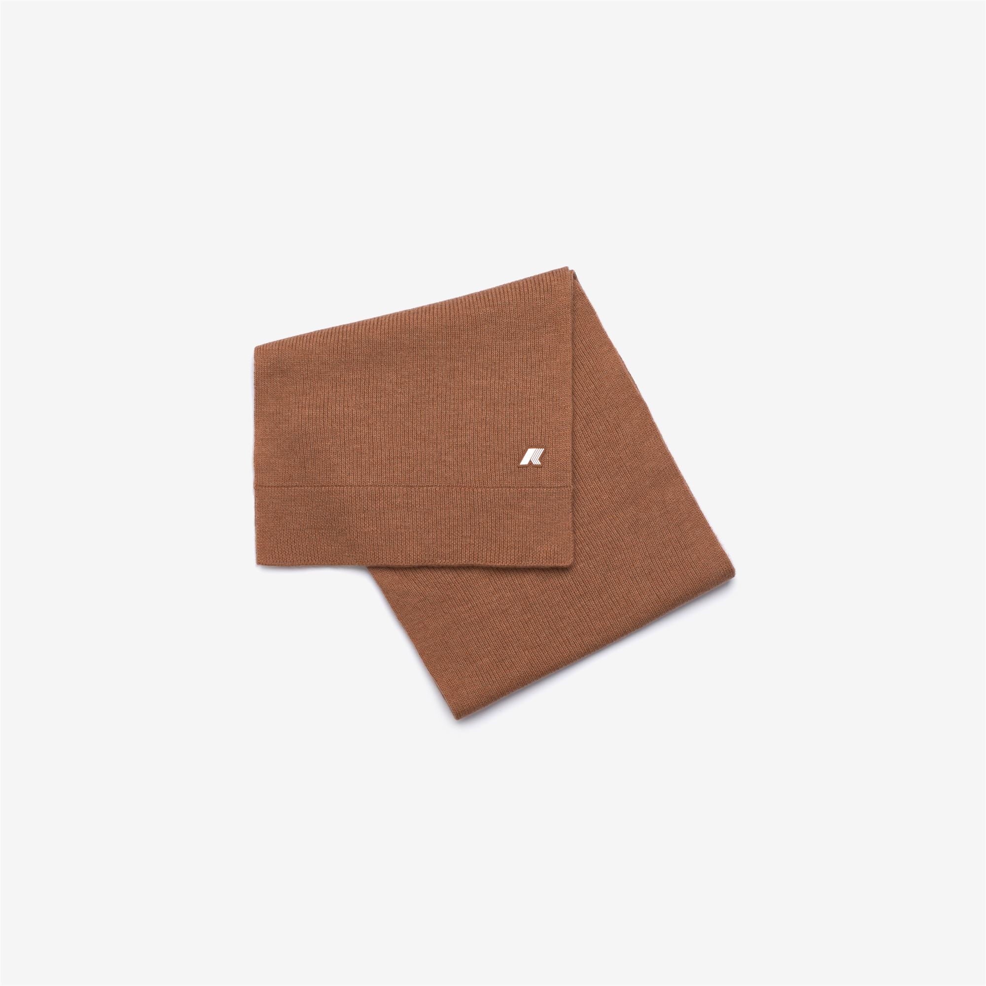 ETIENNE CARDIGAN STITCH WOOL - Scarves - SCARF - Unisex - ORANGE ADOBE MEL