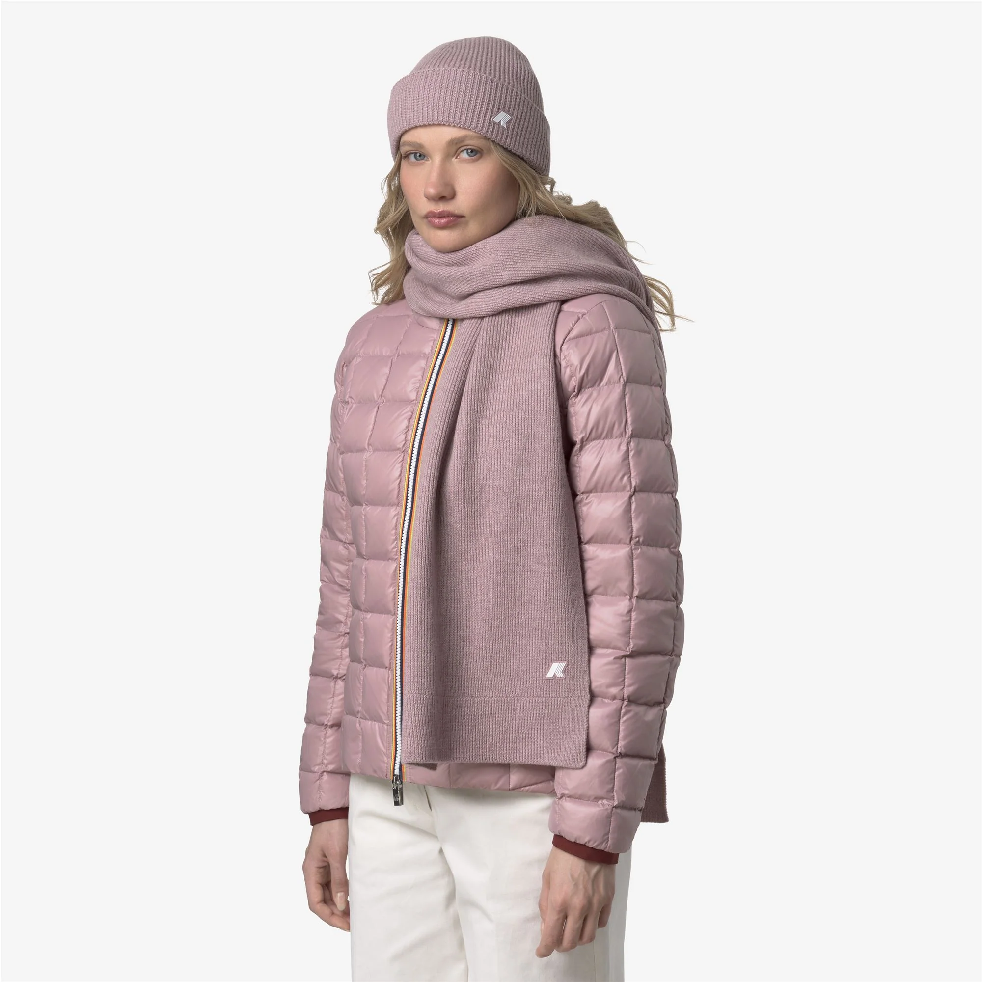ETIENNE CARDIGAN STITCH WOOL - Scarves - SCARF - Unisex - ROSE PINKISH MEL - Image 2
