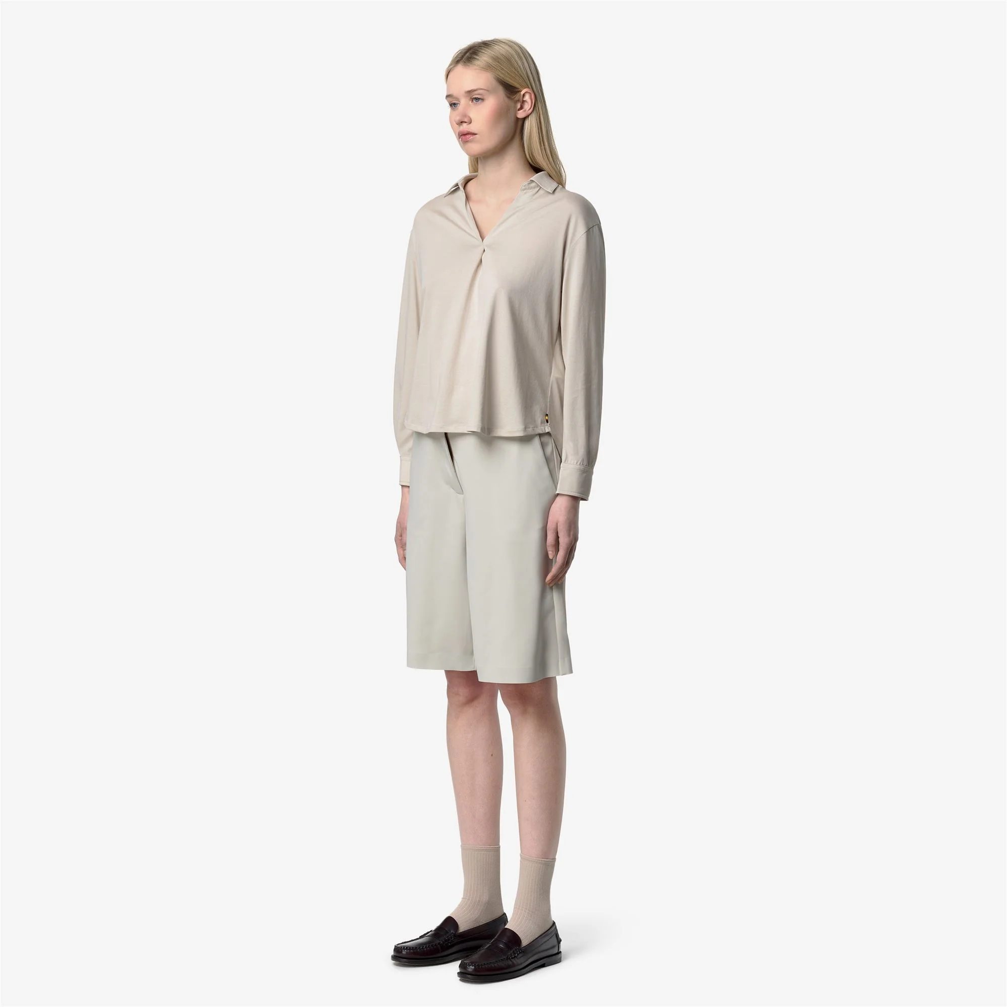 GRENERIE COTTON SILK - SHIRTS - CLASSIC - Woman - BEIGE LT