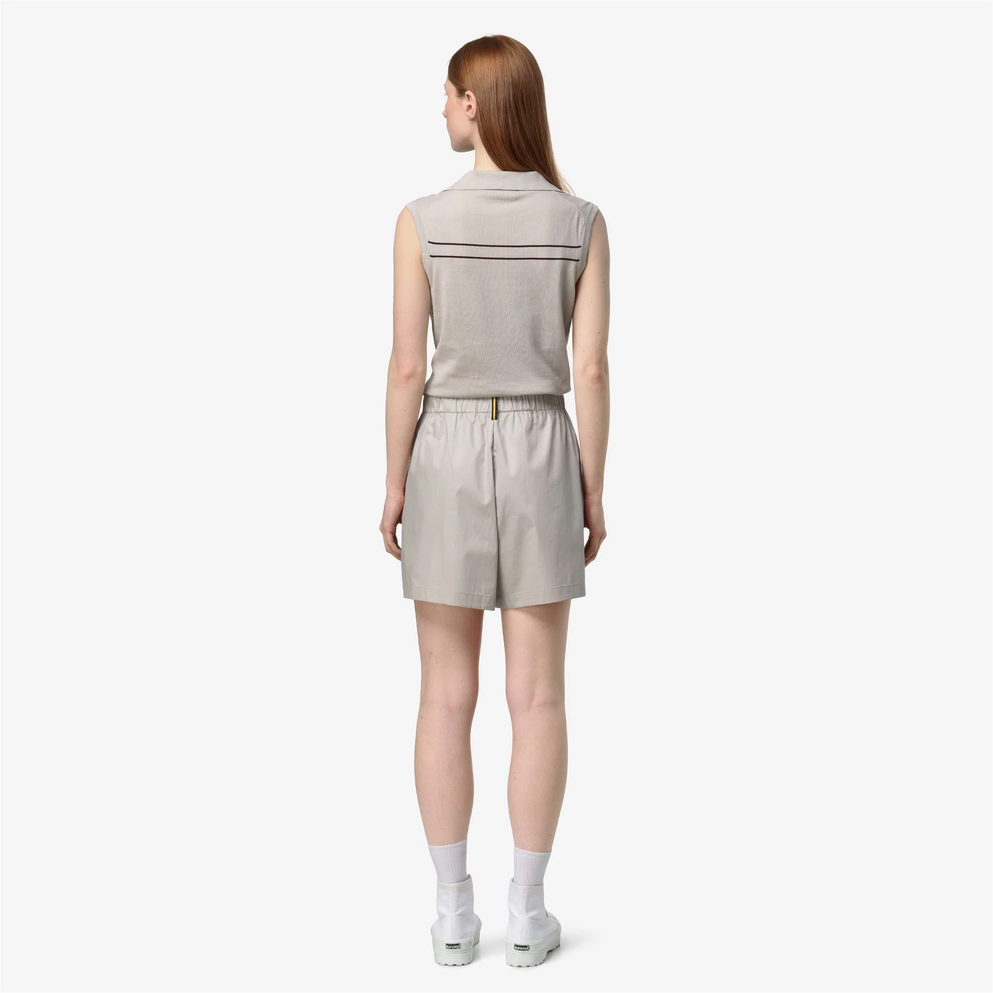 LAMANDIE SHINY COTTON - Shorts - Sport Shorts - Woman - BEIGE LT