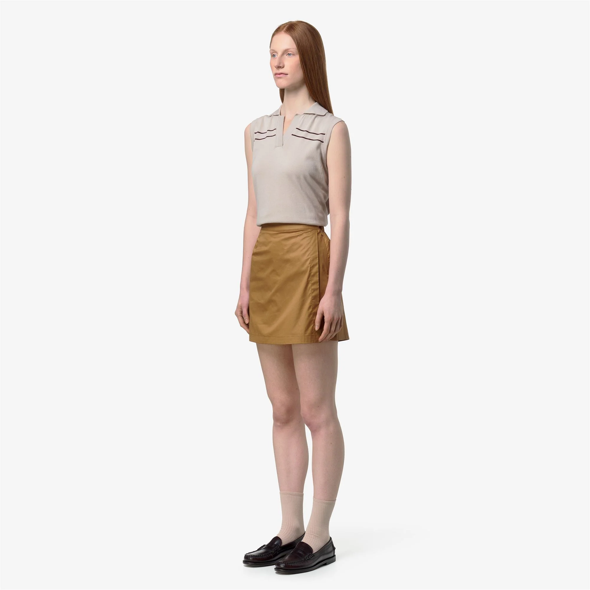 LAMANDIE SHINY COTTON - Shorts - Sport Shorts - Woman - BROWN BISTRE