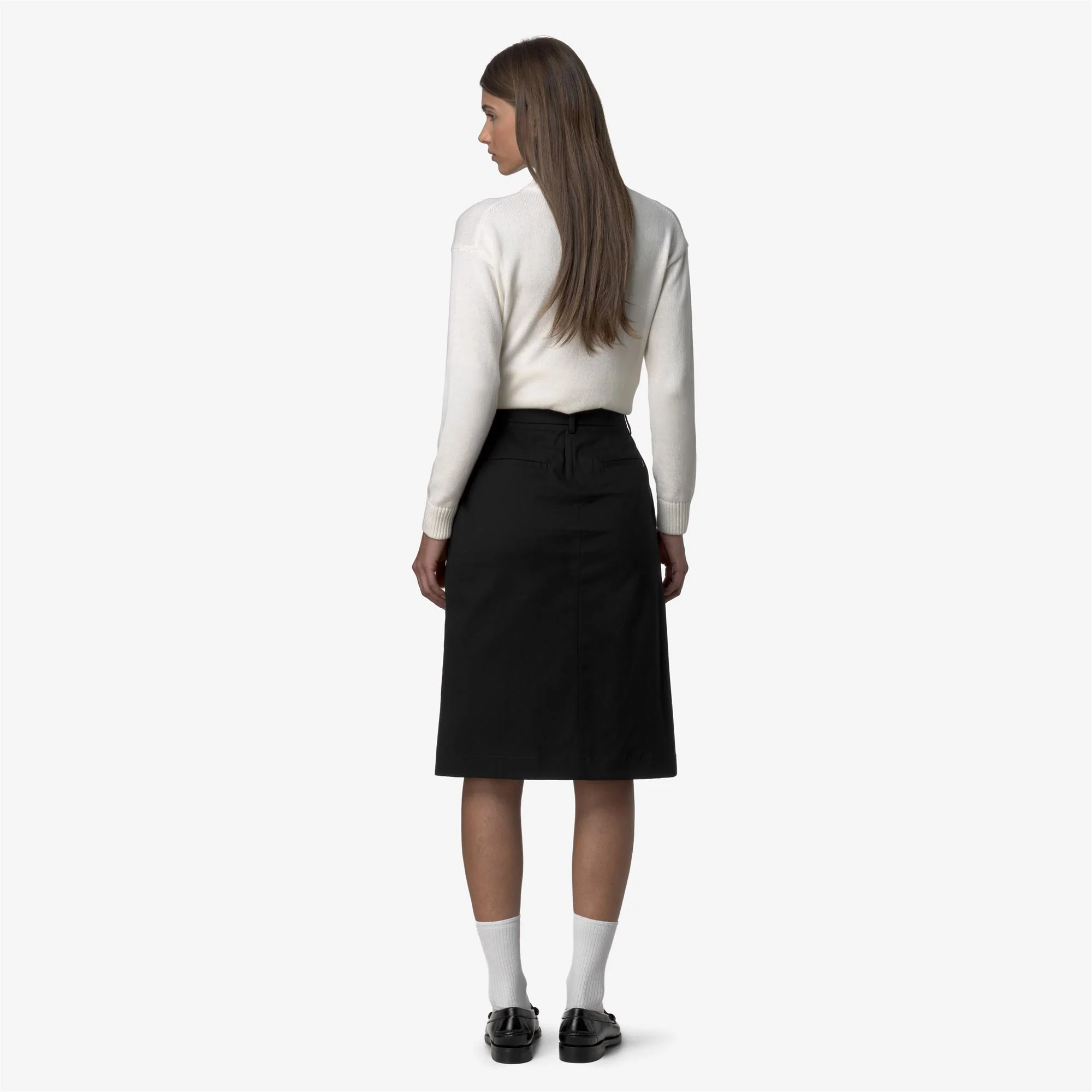 MAEVE TWILL TECH PEACH - Skirts - Longuette - Woman - BLACK PURE