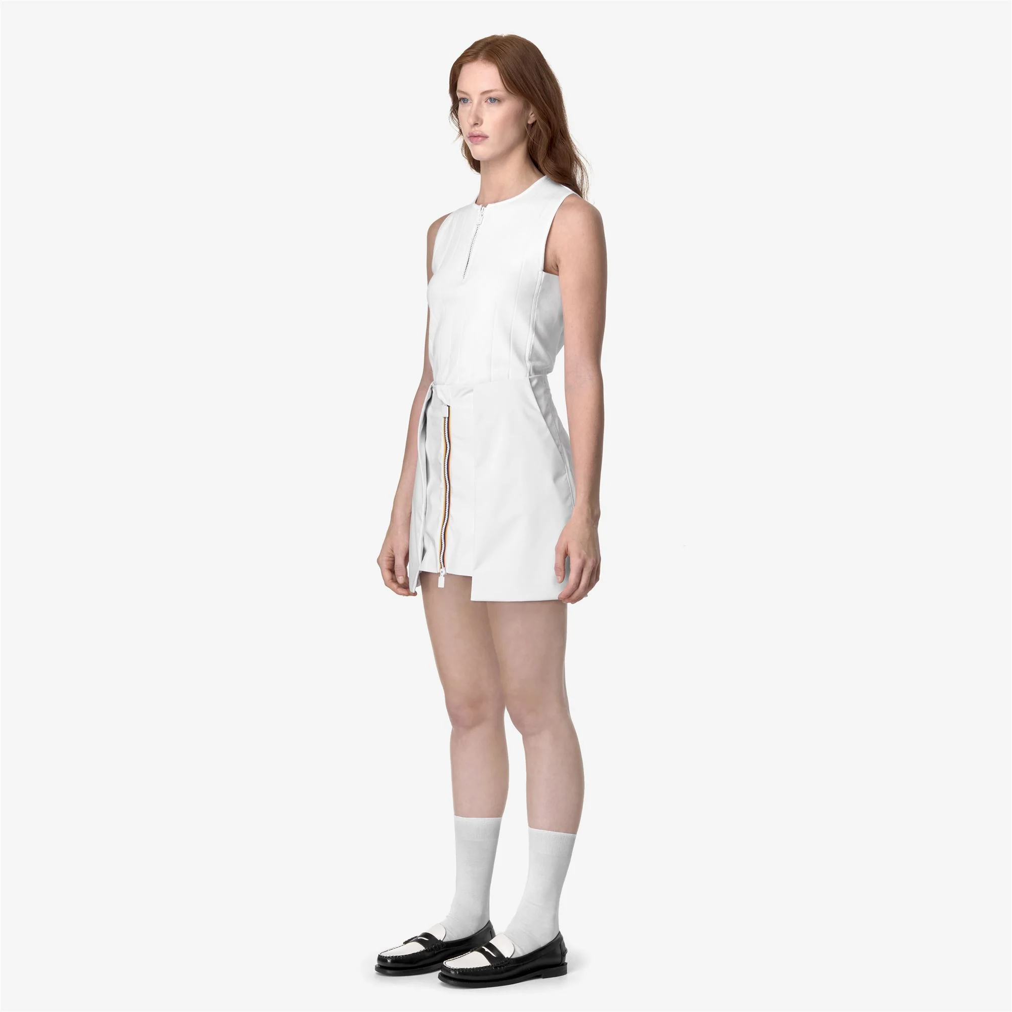SHOKIEL POCKETS BONDED JERSEY - Skirts - Short - Woman - WHITE-GREY