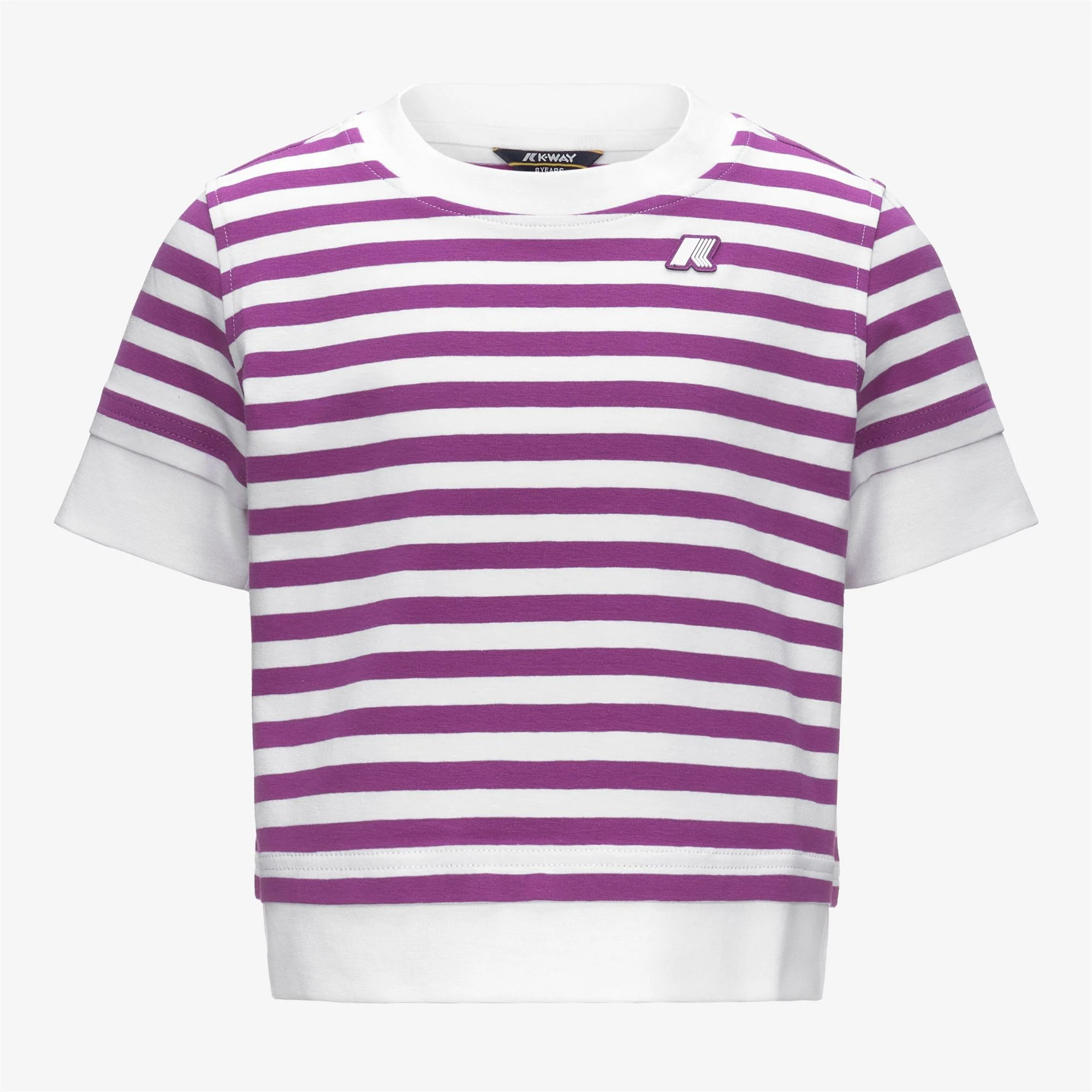 P. EMEL STRIPES JERSEY - T-ShirtsTop - T-Shirt - Girl - WHITE-VIOLET