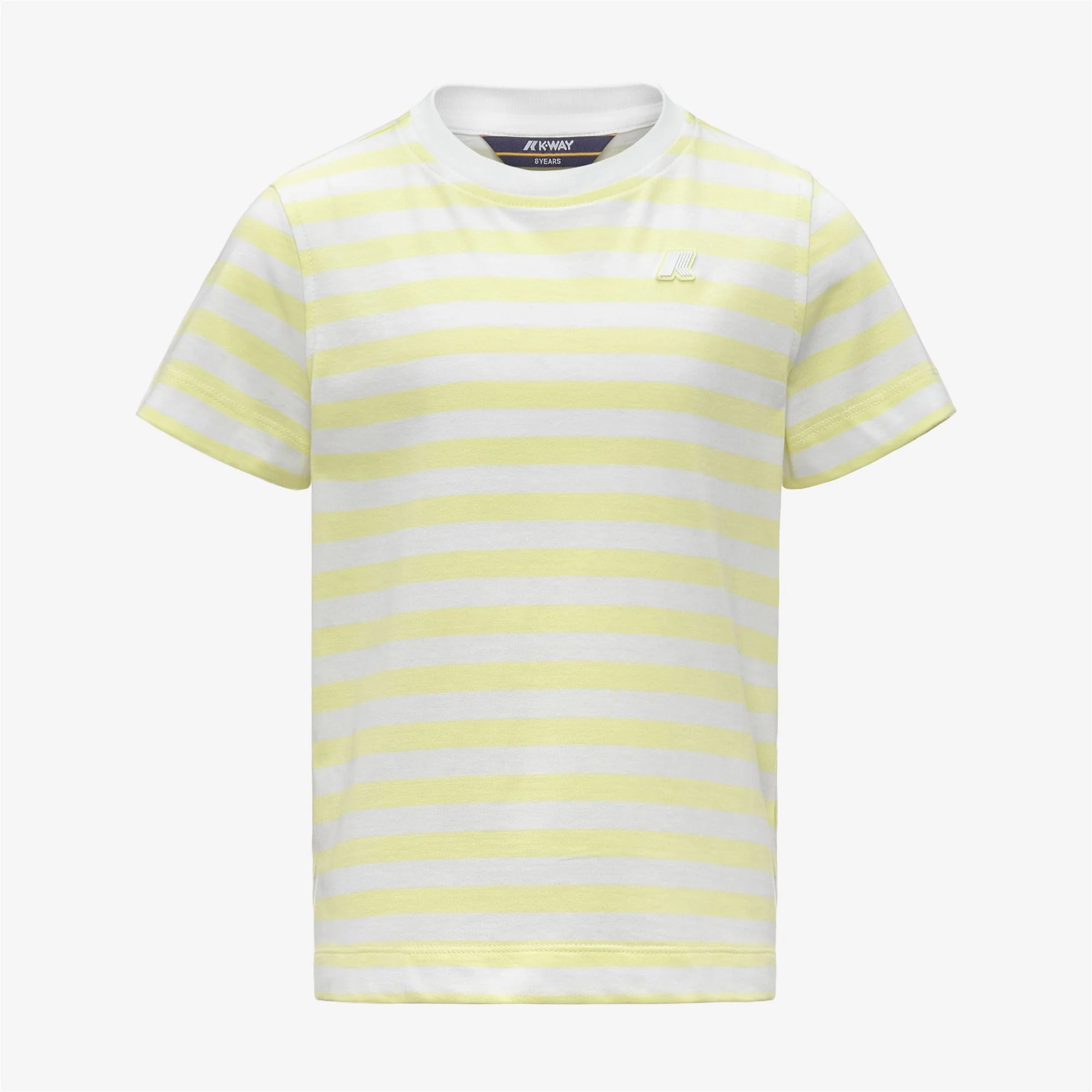 P. MELIS STRIPES JERSEY - T-ShirtsTop - T-Shirt - Girl - WHITE-YELLOW LIME