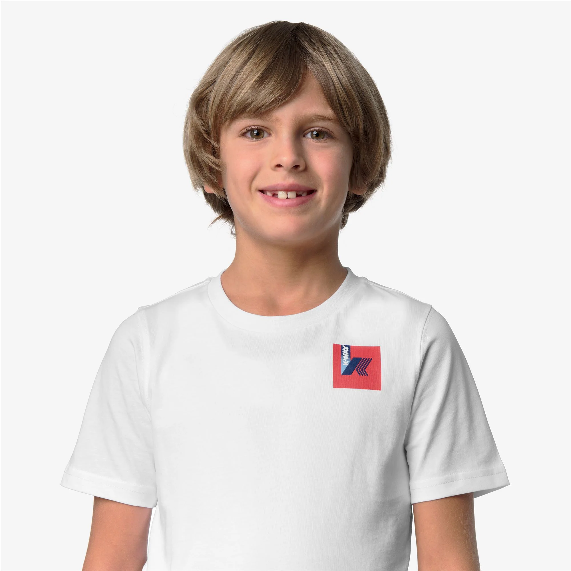 P. LEONIDE COLORFUL SQUARE - T-ShirtsTop - T-Shirt - Kid unisex - WHITE
