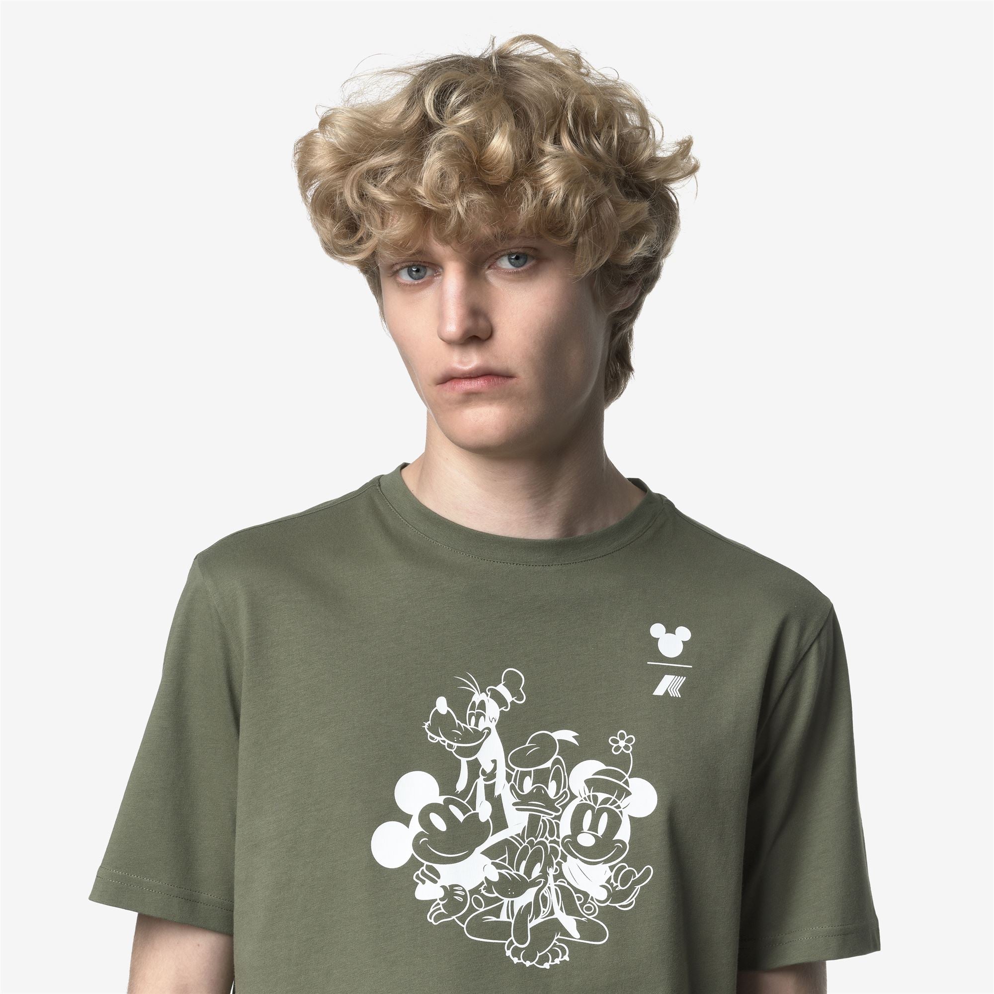 ODOM JERSEY MICKEY AND MINNIE - T-ShirtsTop - T-Shirt - Man - GREEN LICHEN-WHITE - Image 4