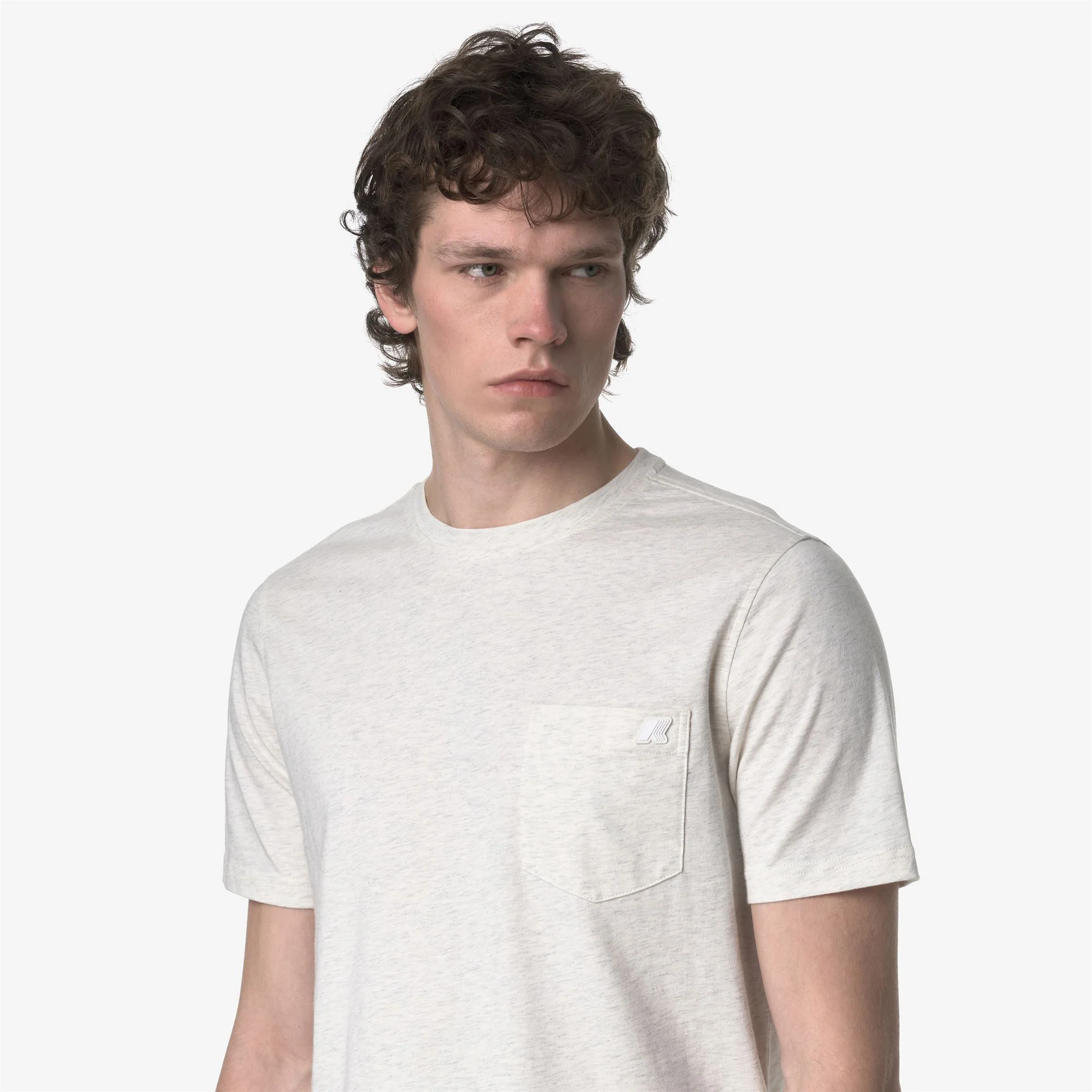 SIGUR JERSEY SLIM - T-ShirtsTop - T-Shirt - Man - WHITE BLEACHED MEL - Image 5