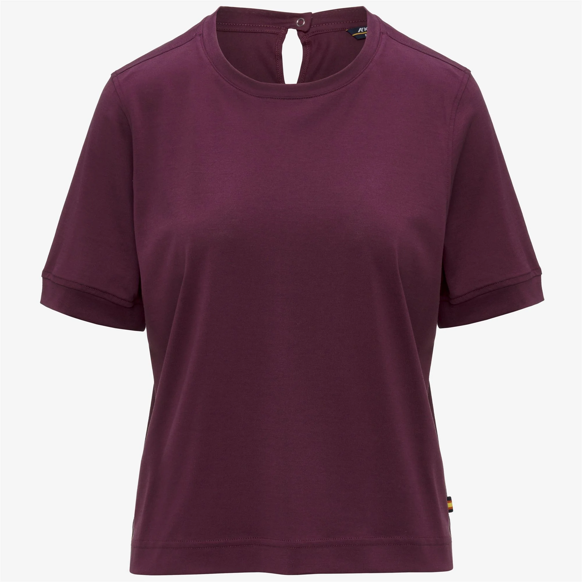 GABILLOU COTTON SILK - T-ShirtsTop - T-Shirt - Woman - VIOLET MAUVE WINE